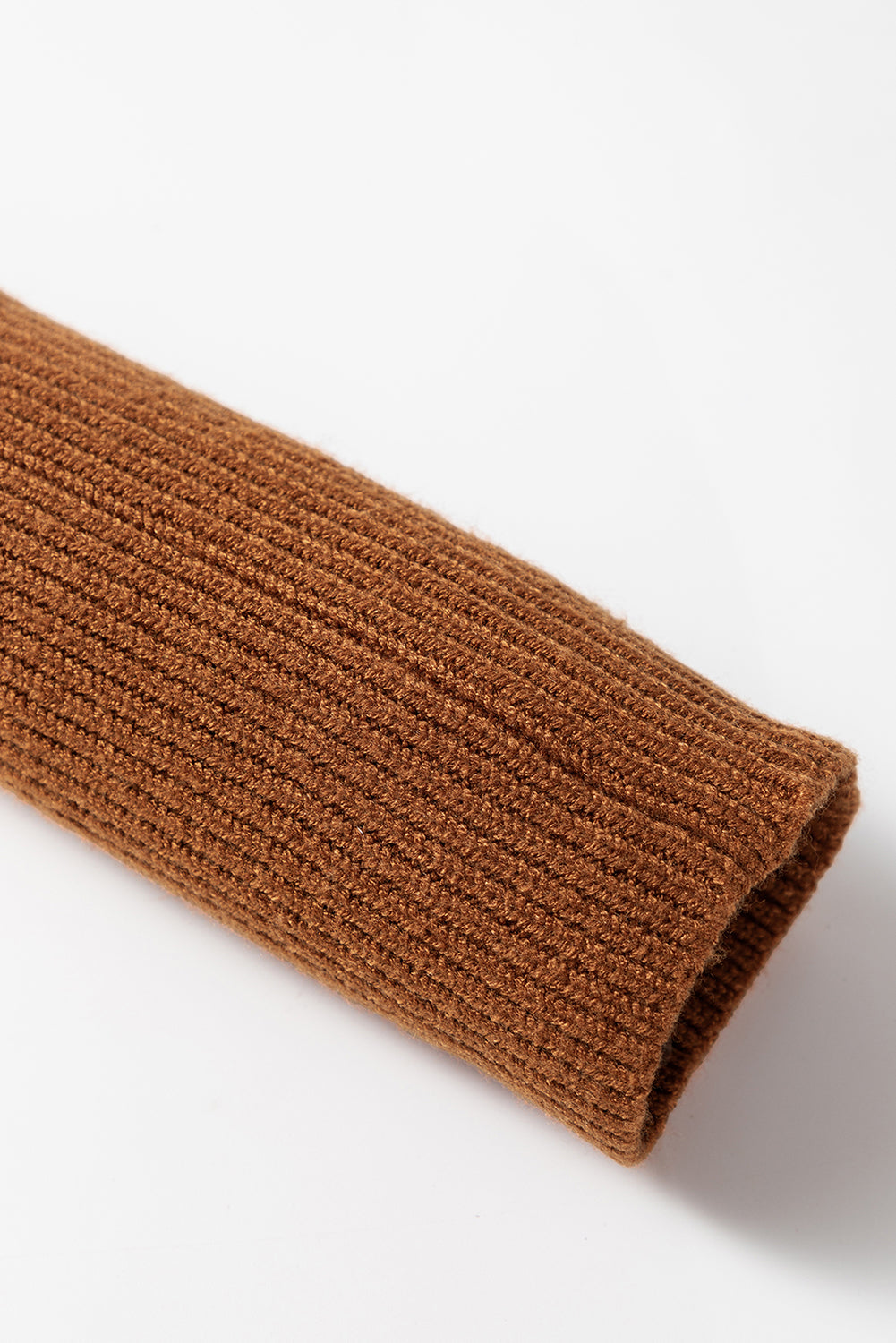 Straw Yellow Ribbed Detail Solid Color Mini Sweater Dress-TOPS / DRESSES-[Adult]-[Female]-2022 Online Blue Zone Planet