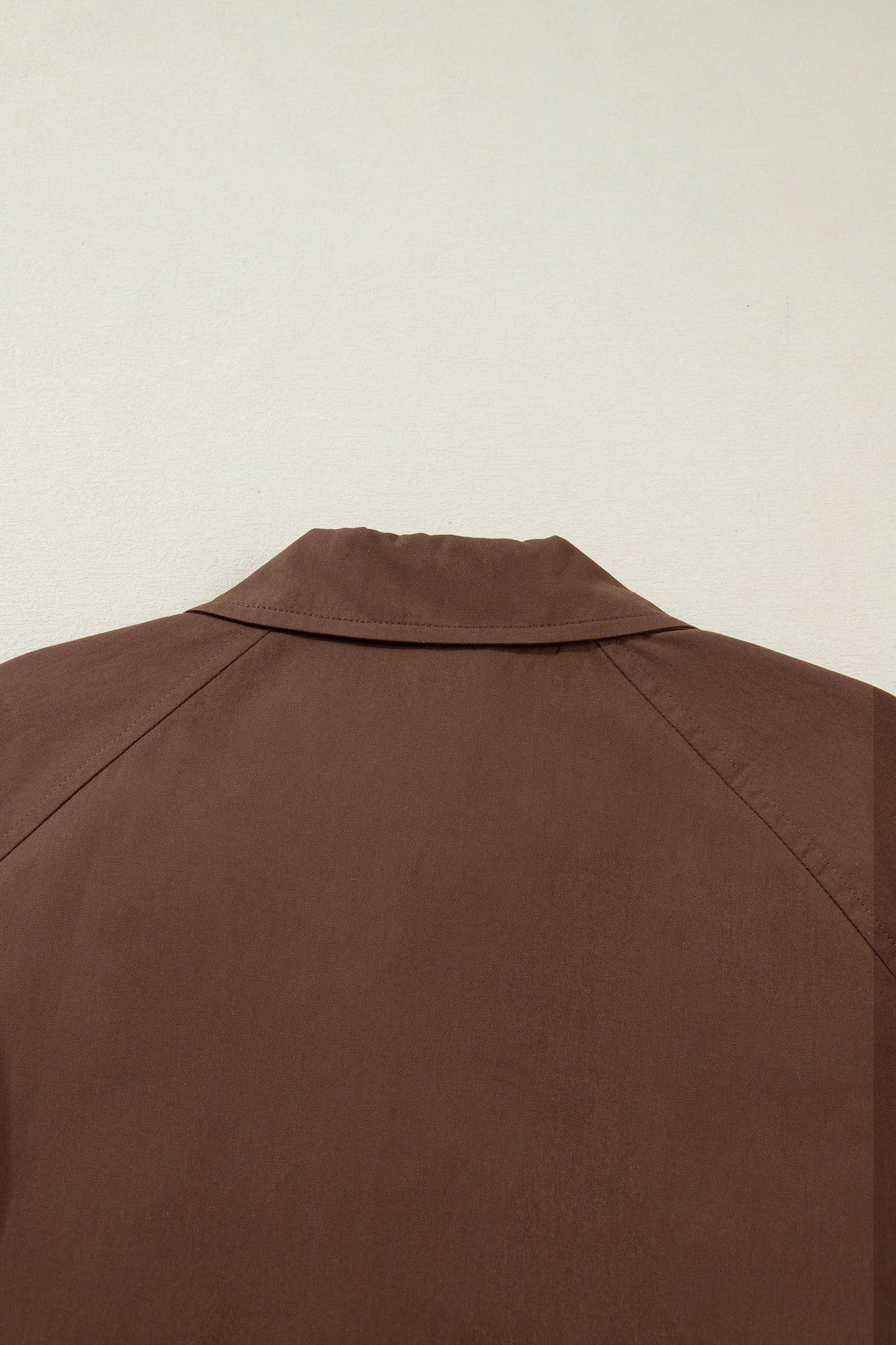 Dark Brown Collared Buttoned Leopard Liner Patchwork Chic Jacket-Outerwear/Jackets-[Adult]-[Female]-2022 Online Blue Zone Planet