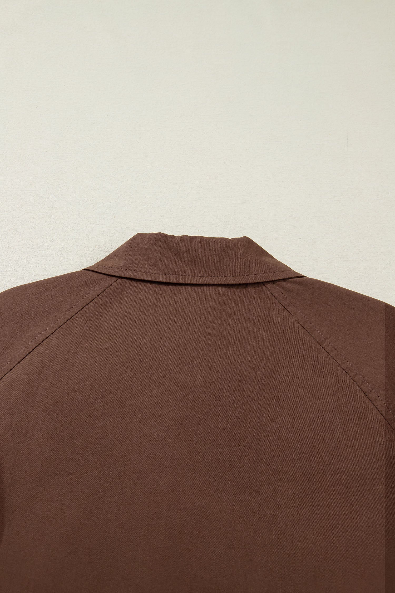 Dark Brown Collared Buttoned Leopard Liner Patchwork Chic Jacket-Outerwear/Jackets-[Adult]-[Female]-2022 Online Blue Zone Planet