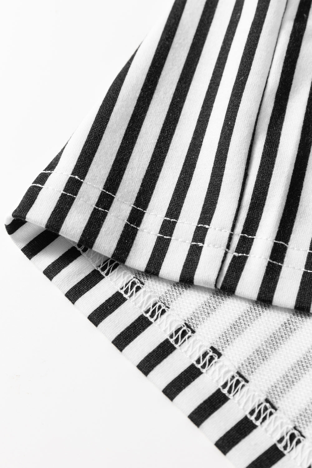 Black Stripe Elastic High Waist Pocketed Loose Pants-Bottoms/Pants & Culotte-[Adult]-[Female]-2022 Online Blue Zone Planet