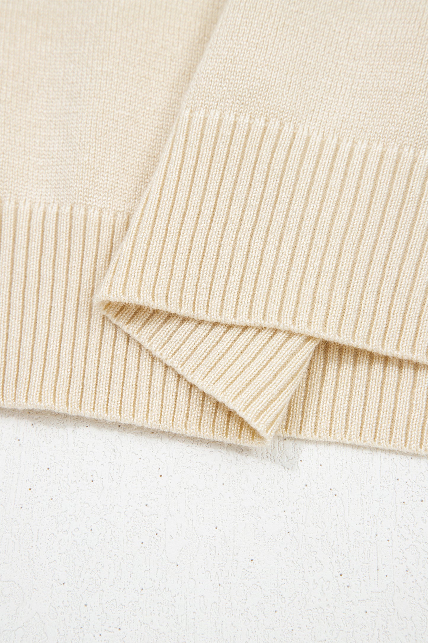 Jet Stream Short Sleeve Knit Denim Patchwork Polo Collar Sweater-TOPS / DRESSES-[Adult]-[Female]-2022 Online Blue Zone Planet