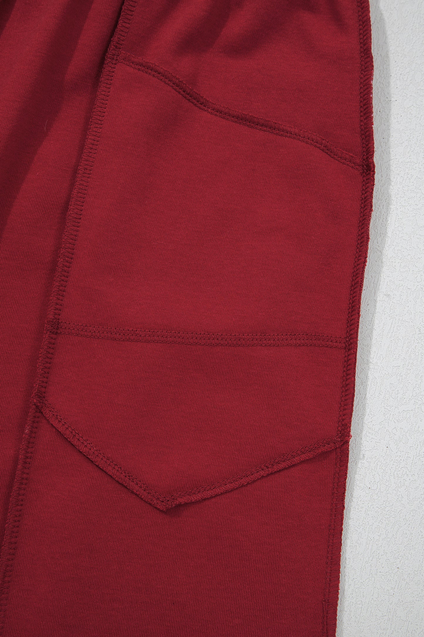 Racing Red Drop Shoulder Boxy Tee and Barrel Pants Set-Two Piece Sets/Pant Sets-[Adult]-[Female]-2022 Online Blue Zone Planet