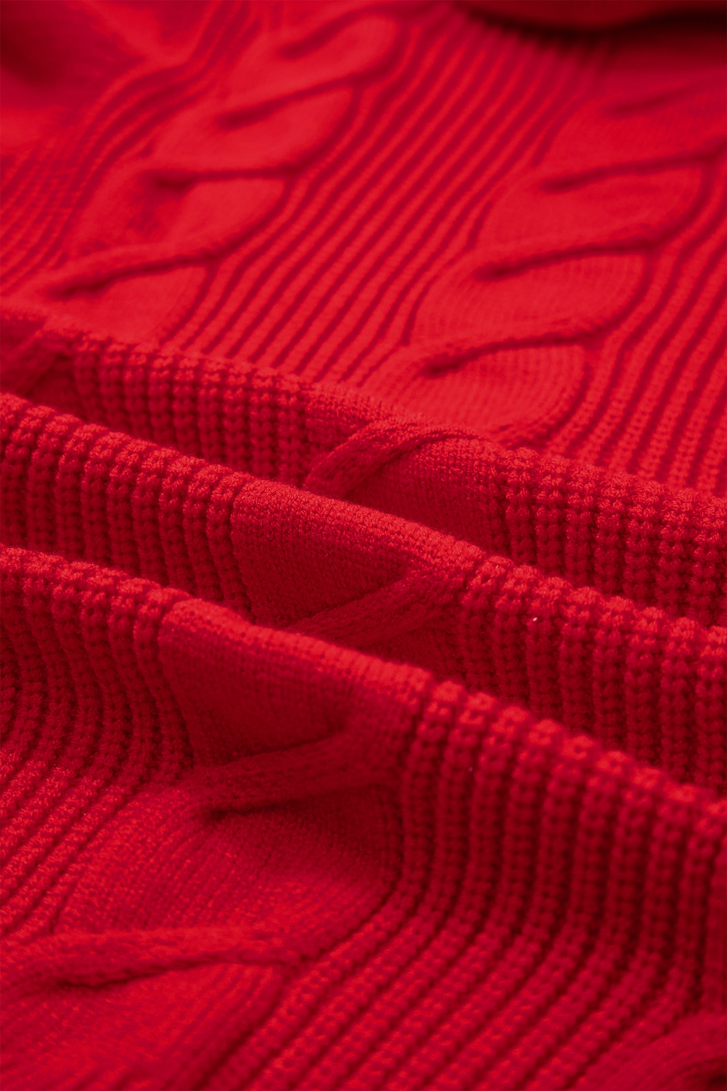 Jet Stream Cable Knit Turtleneck Ruffled Short Sleeve Sweater-Sweaters & Cardigans/Short Sleeve Sweaters-[Adult]-[Female]-2022 Online Blue Zone Planet