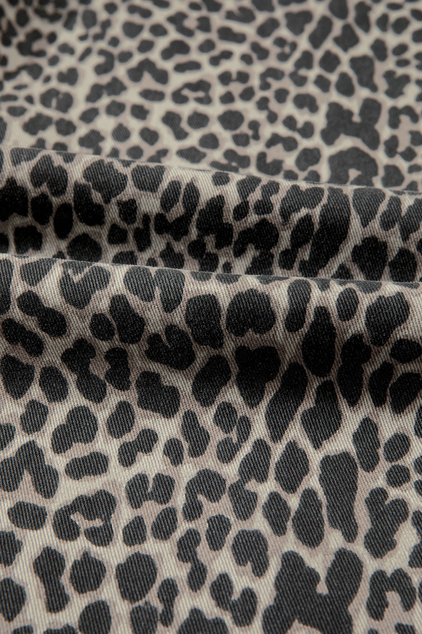 Black Leopard Print Wide Leg High Waist Jeans-Bottoms/Jeans-[Adult]-[Female]-2022 Online Blue Zone Planet