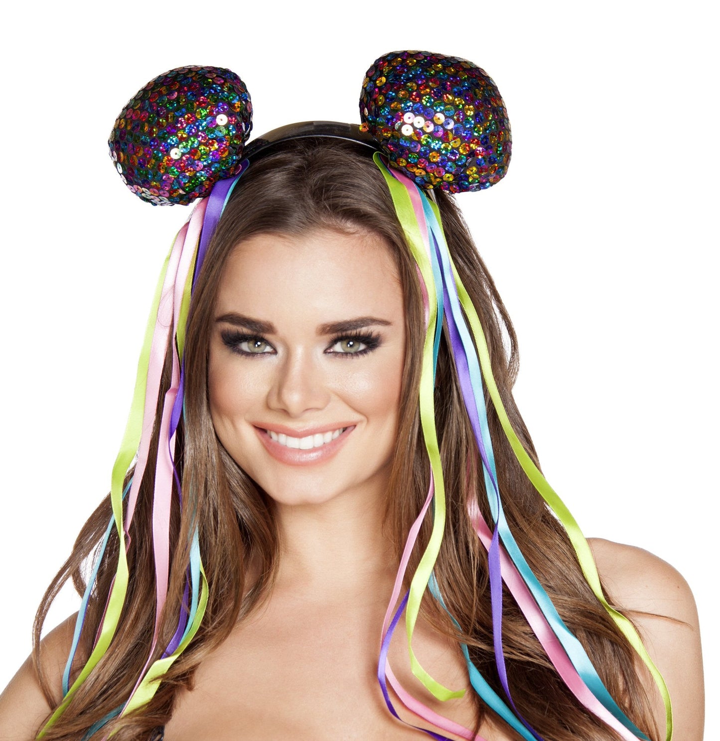 Multi Sequin Head Piece Costume-Accessories,Blowout Sale-[Adult]-[Female]-Sequin-O/S-2022 Online Blue Zone Planet