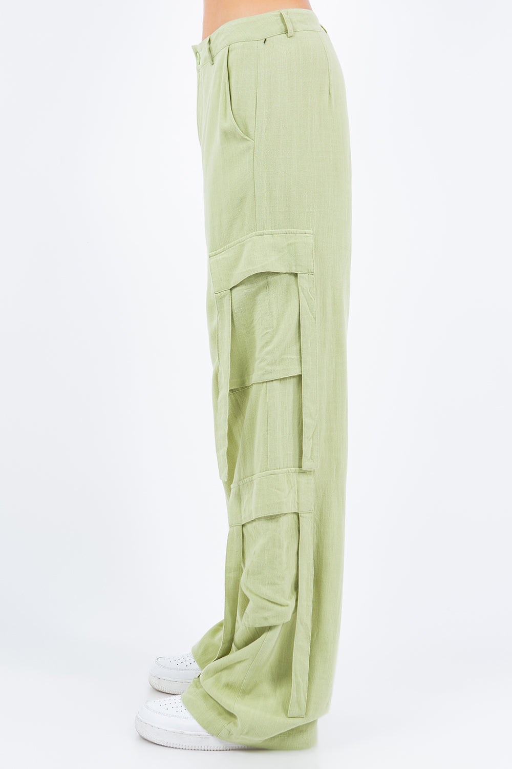 Blue Zone Planet | American Bazi Linen Wide Leg Cargo Pants-TOPS / DRESSES-[Adult]-[Female]-2022 Online Blue Zone Planet