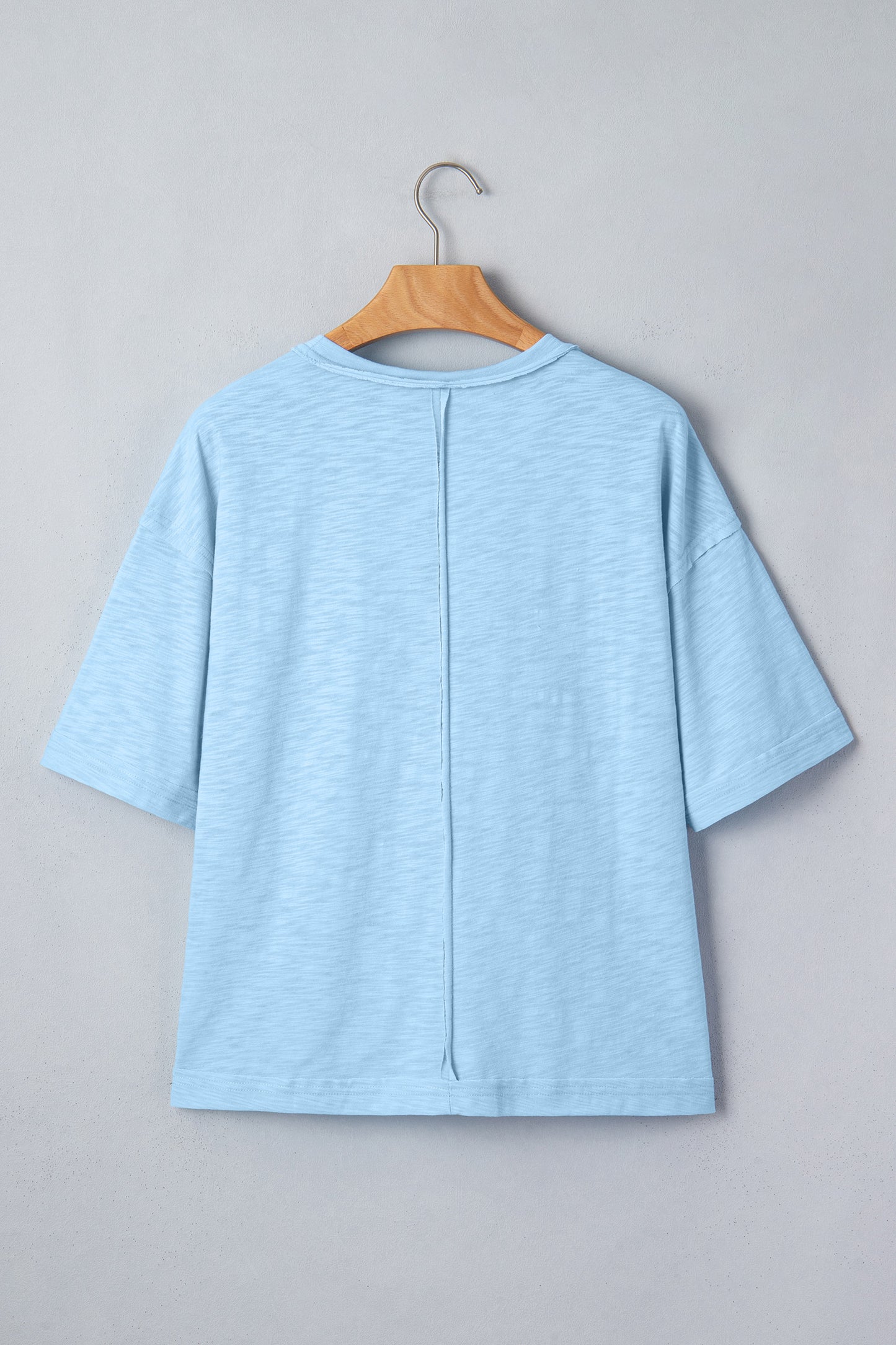 Mist Blue Western Mallard Oversized Tee-Tops/Tops & Tees-[Adult]-[Female]-2022 Online Blue Zone Planet
