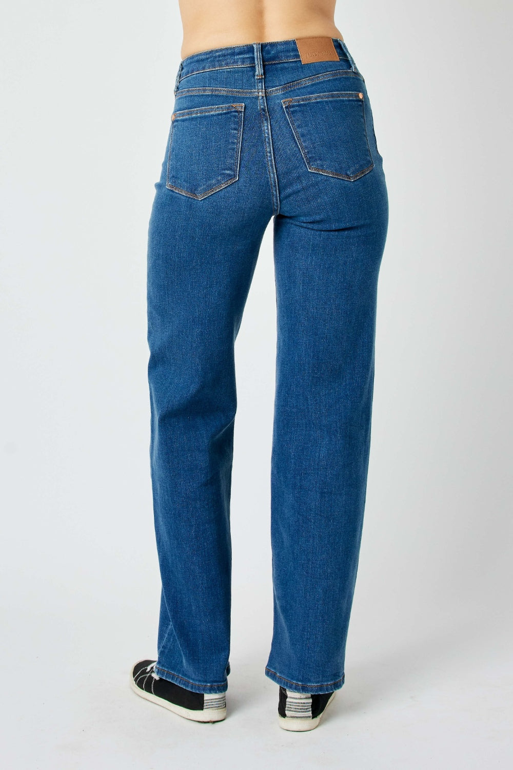 Blue Zone Planet | Judy Blue Full Size High Rise Straight Jeans-TOPS / DRESSES-[Adult]-[Female]-2022 Online Blue Zone Planet