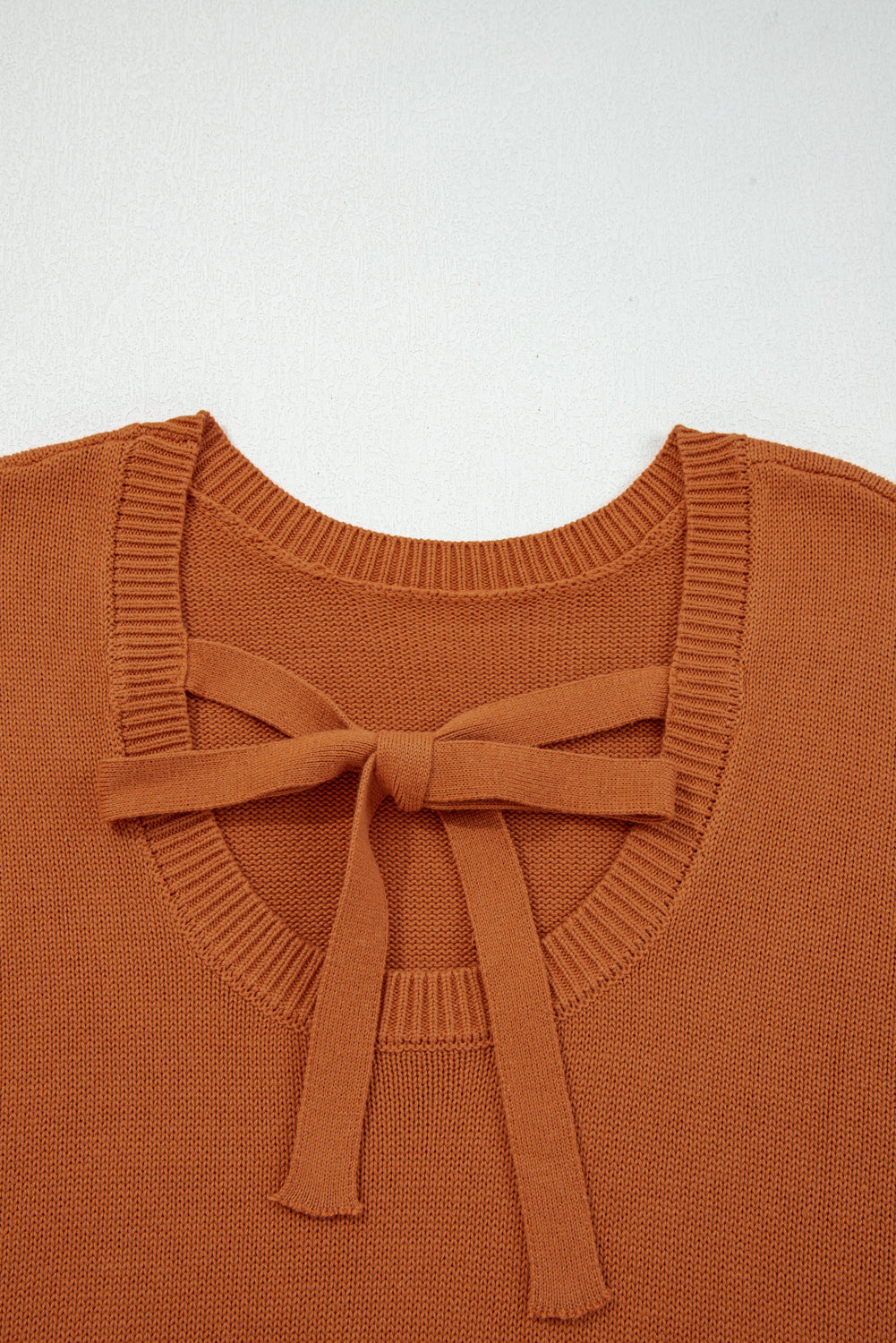 Gold Flame Solid Color Ribbed Trim Drop Shoulder Sweater-TOPS / DRESSES-[Adult]-[Female]-2022 Online Blue Zone Planet