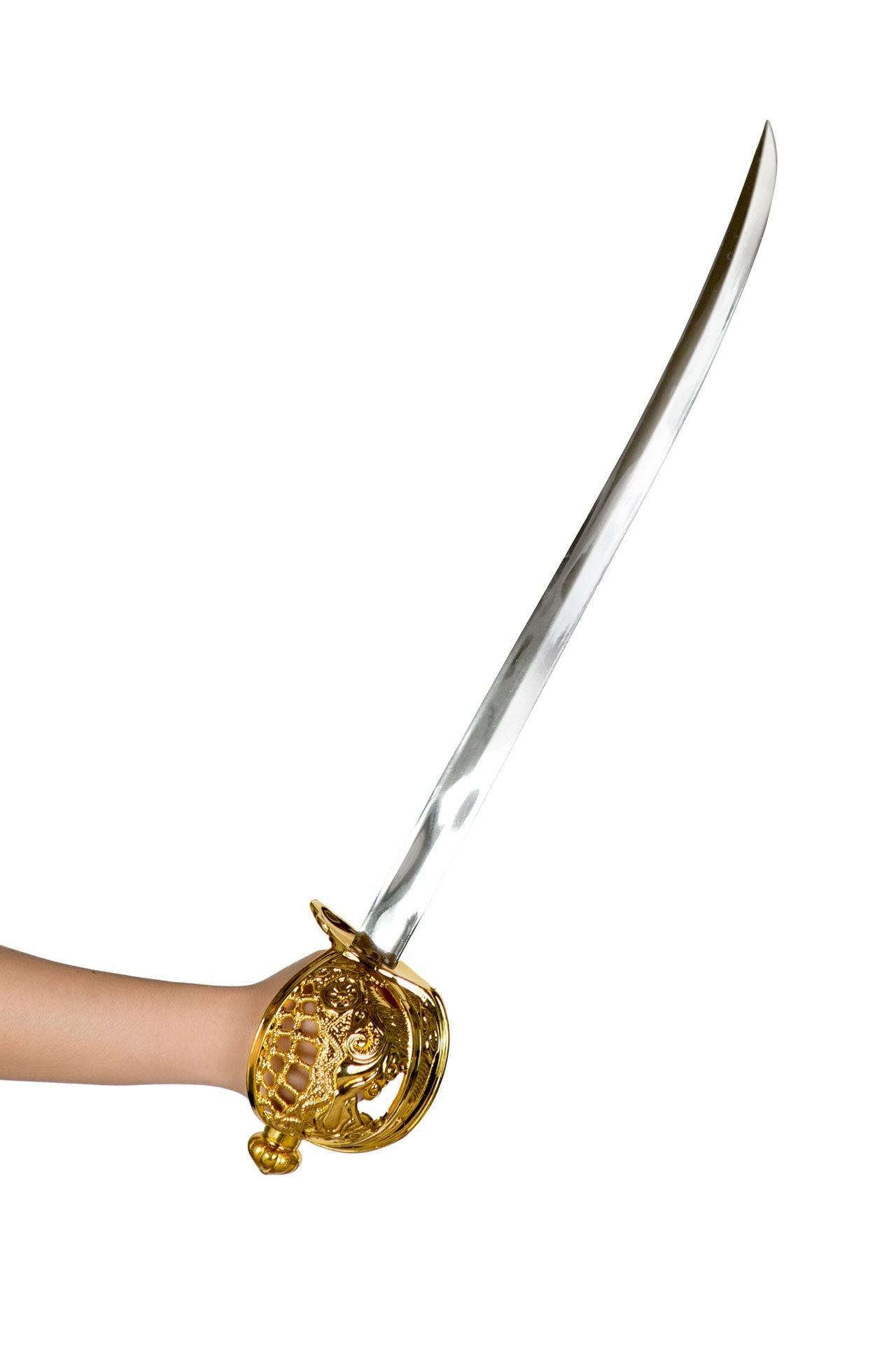 Pirate Sword With Round Handle Costume-TOPS / DRESSES-[Adult]-[Female]-Silver/Gold-O/S-2022 Online Blue Zone Planet