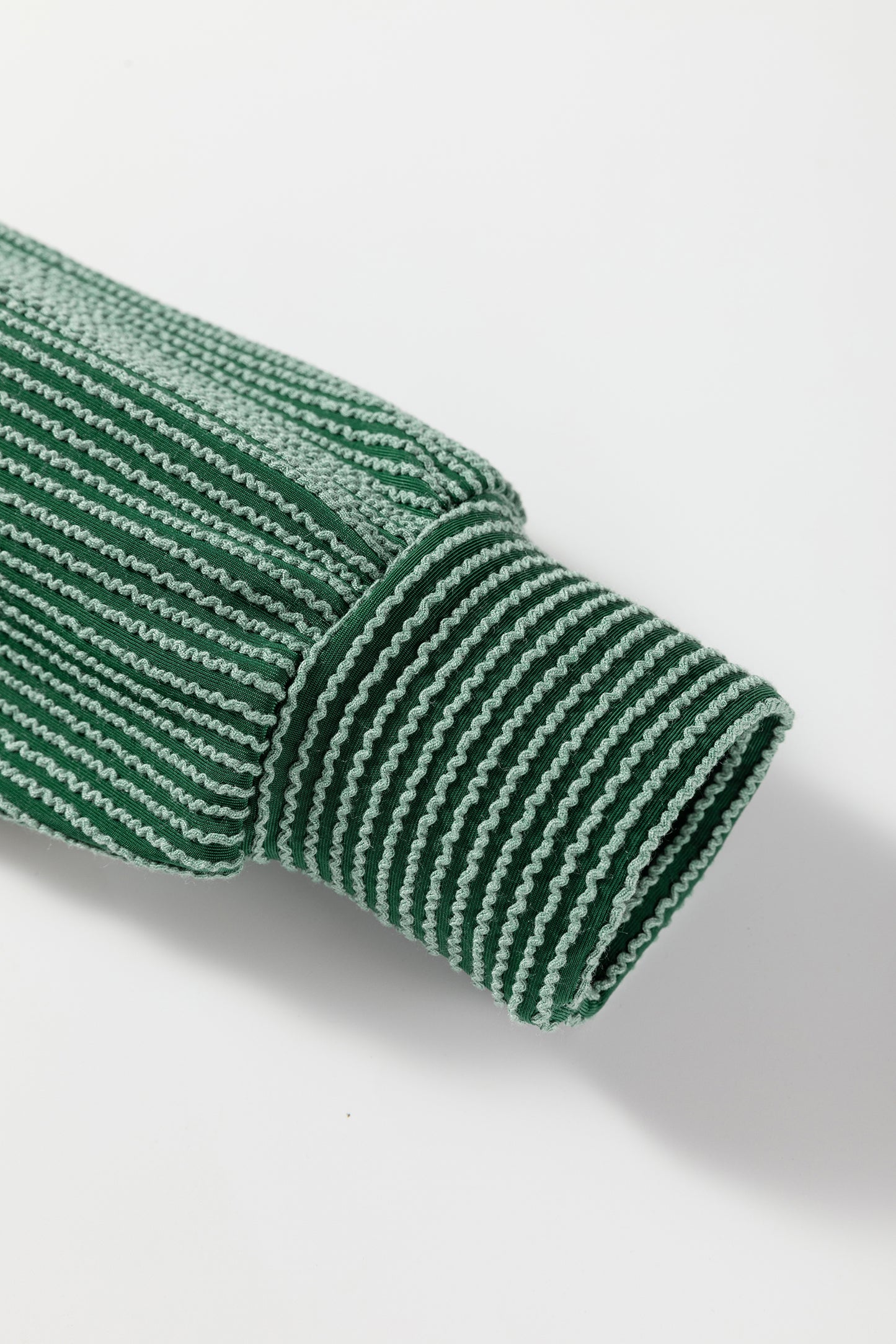 Blackish Green Twisted Rib Outlined Merry Letter Graphic Loose Long Sleeve Top-Tops/Long Sleeve Tops-[Adult]-[Female]-2022 Online Blue Zone Planet