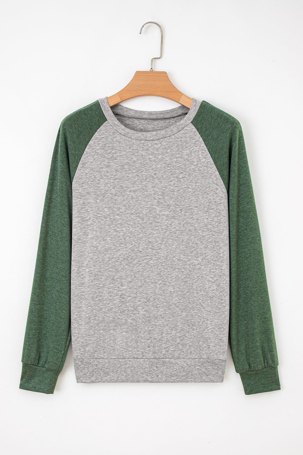 Evergreen Colorblock Raglan Long Sleeve T Shirt-Tops/Long Sleeve Tops-[Adult]-[Female]-2022 Online Blue Zone Planet