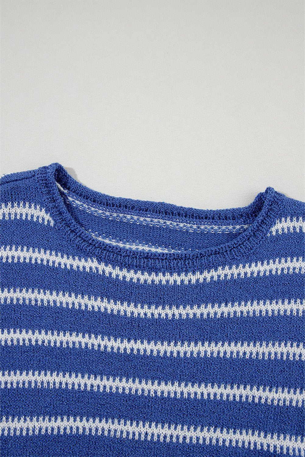 Blue Zone Planet | Green Stripe Drop Shoulder Sweater-TOPS / DRESSES-[Adult]-[Female]-2022 Online Blue Zone Planet