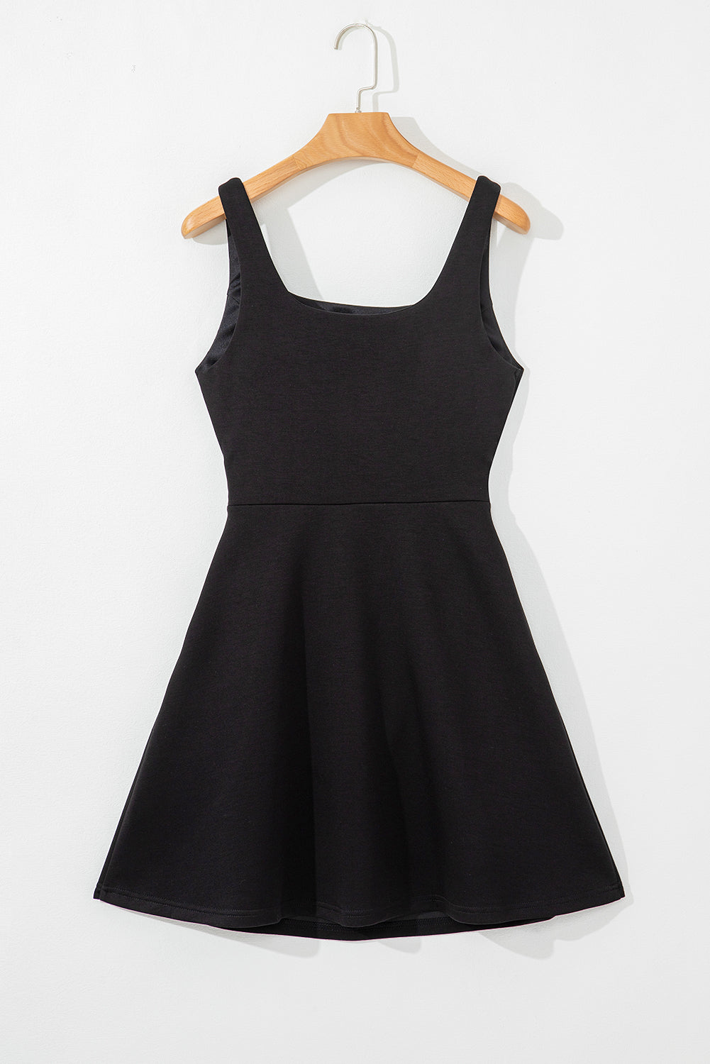 Black Cut Out Front High Waist Tank Mini Dress-TOPS / DRESSES-[Adult]-[Female]-2022 Online Blue Zone Planet