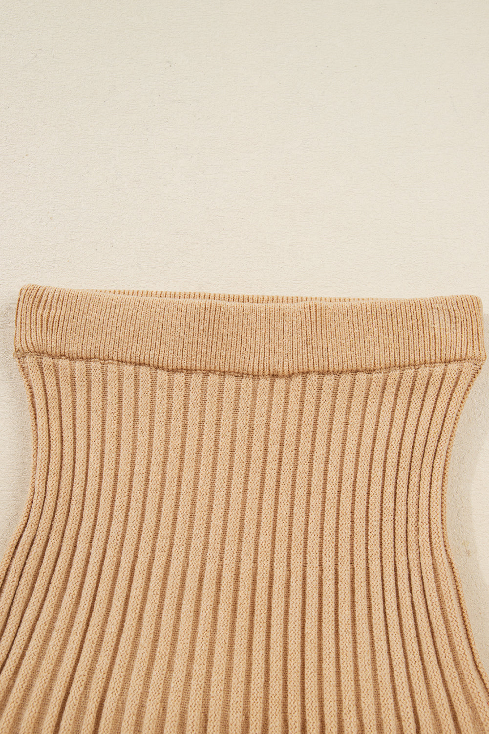 Smoke Gray High Neck Puff Sleeve Sweater Pleated Mini Skirt 2pcs Knitted Outfit-TOPS / DRESSES-[Adult]-[Female]-2022 Online Blue Zone Planet