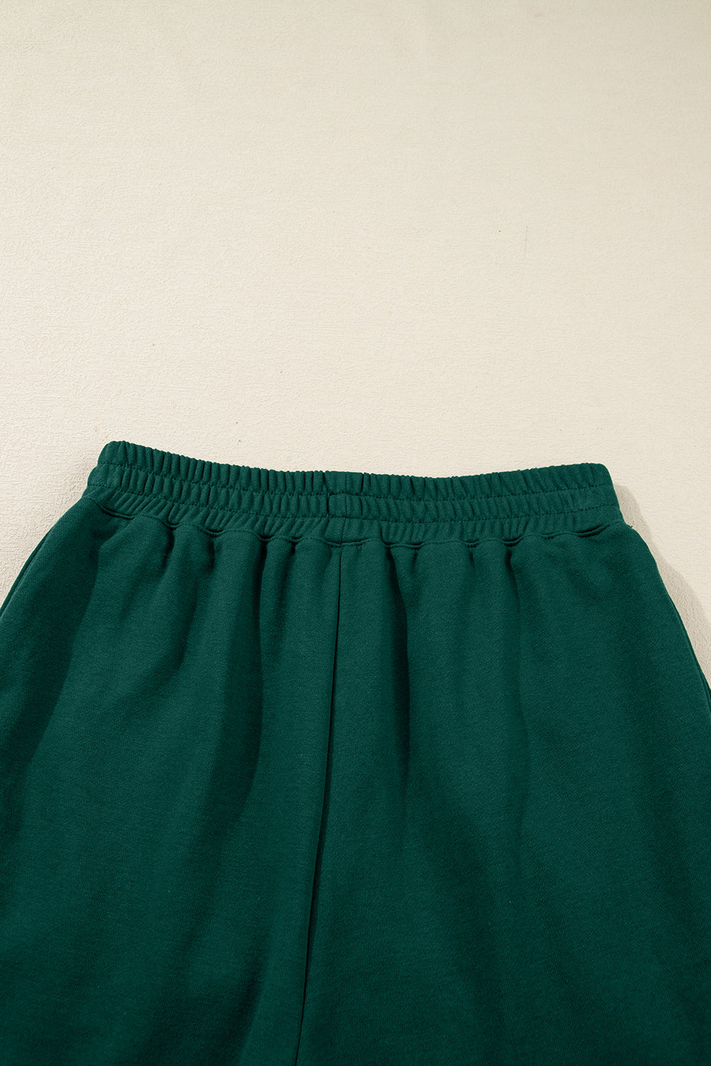Dark Green Pearl Embellished Drop Shoulder Pullover Elastic Waist Mini Skirt Set-Two Piece Sets/Two Piece Dresses-[Adult]-[Female]-2022 Online Blue Zone Planet