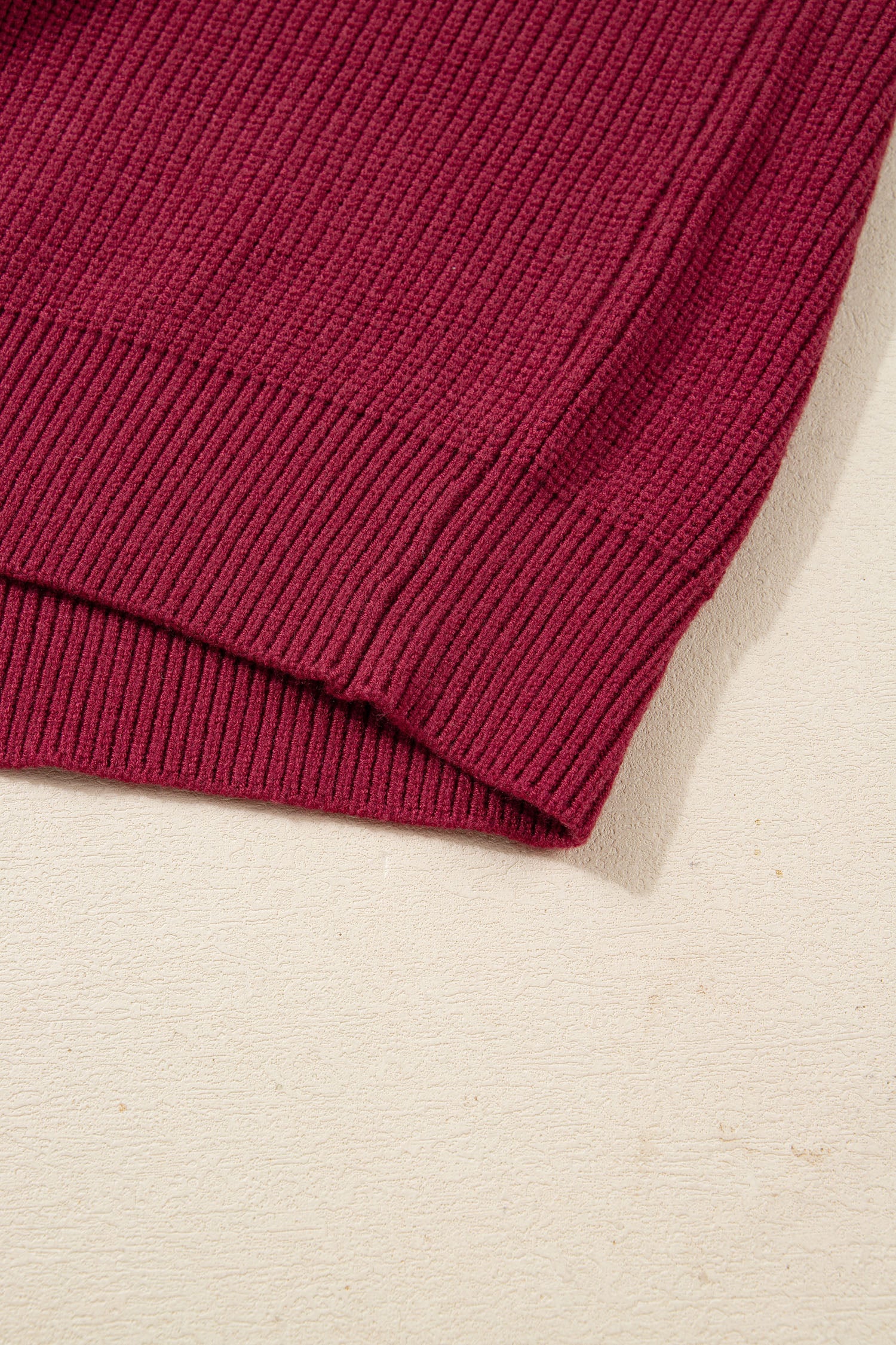 Red Dahlia Ribbed Knit Ribbon Knot Backless Drop Shoulder Sweater-Sweaters & Cardigans/Sweaters-[Adult]-[Female]-2022 Online Blue Zone Planet