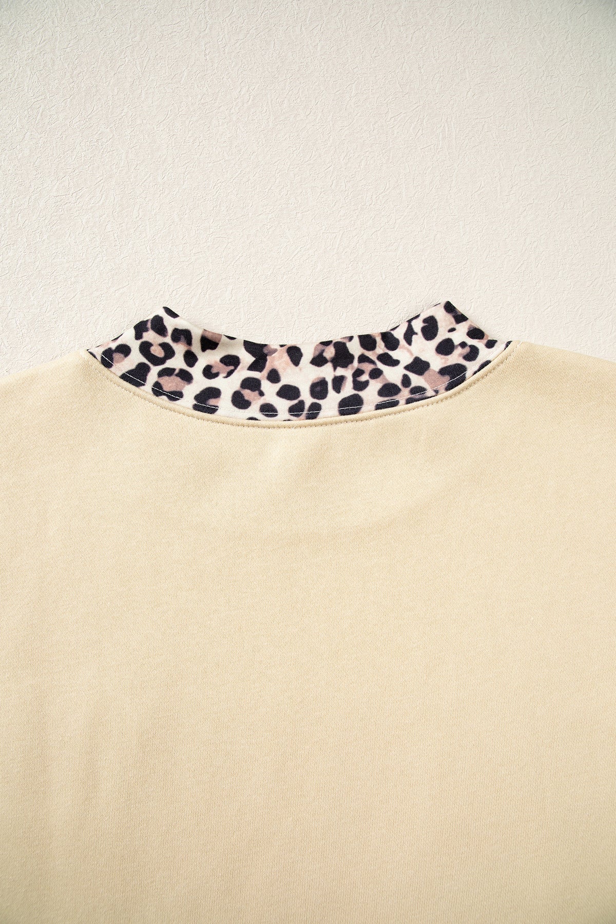 Coffee Polka Dot Trim High Neck BLESSED Letter Graphic Baggy Sweatshirt-Tops/Sweatshirts & Hoodies-[Adult]-[Female]-2022 Online Blue Zone Planet