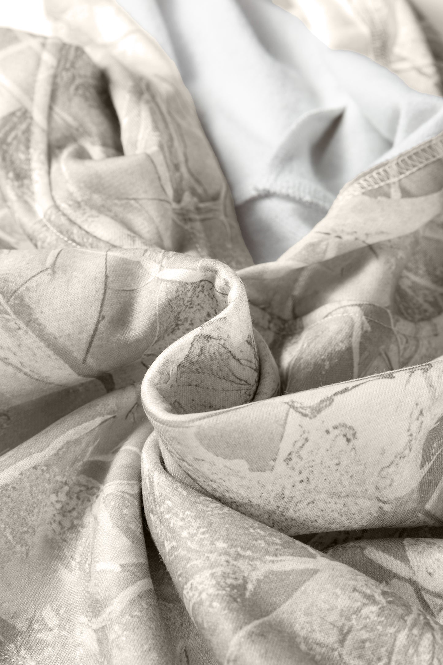 Beige Camouflage Woodland Print Oversized Sporty Hoodie-Tops / Dresses-[Adult]-[Female]-2022 Online Blue Zone Planet