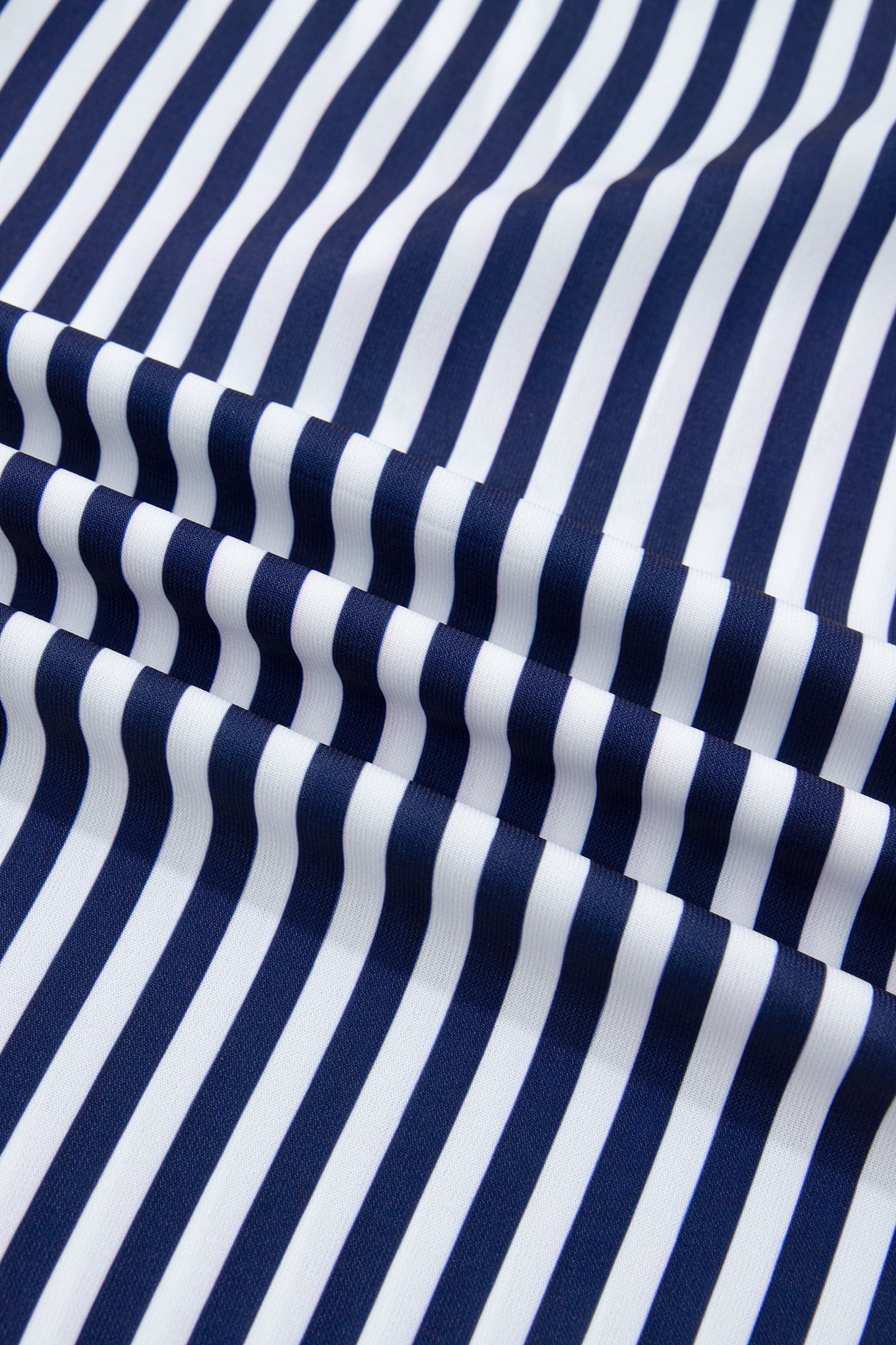Blue Stripe V Neck Lace Contrast Ruffle Trim Tank Top-Tops/Tank Tops-[Adult]-[Female]-2022 Online Blue Zone Planet
