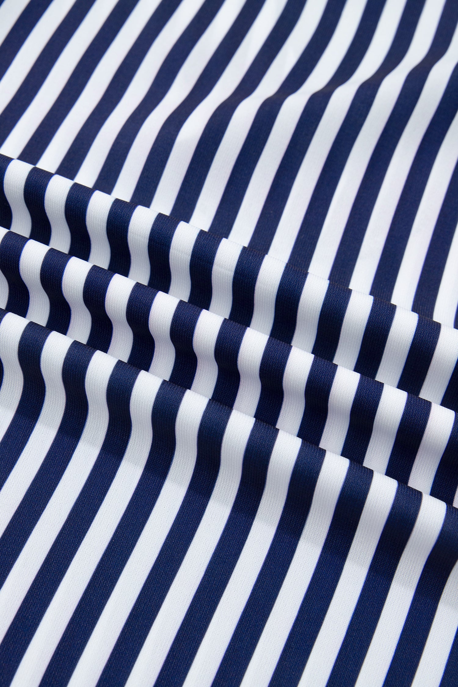 Blue Stripe V Neck Lace Contrast Ruffle Trim Tank Top-Tops/Tank Tops-[Adult]-[Female]-2022 Online Blue Zone Planet