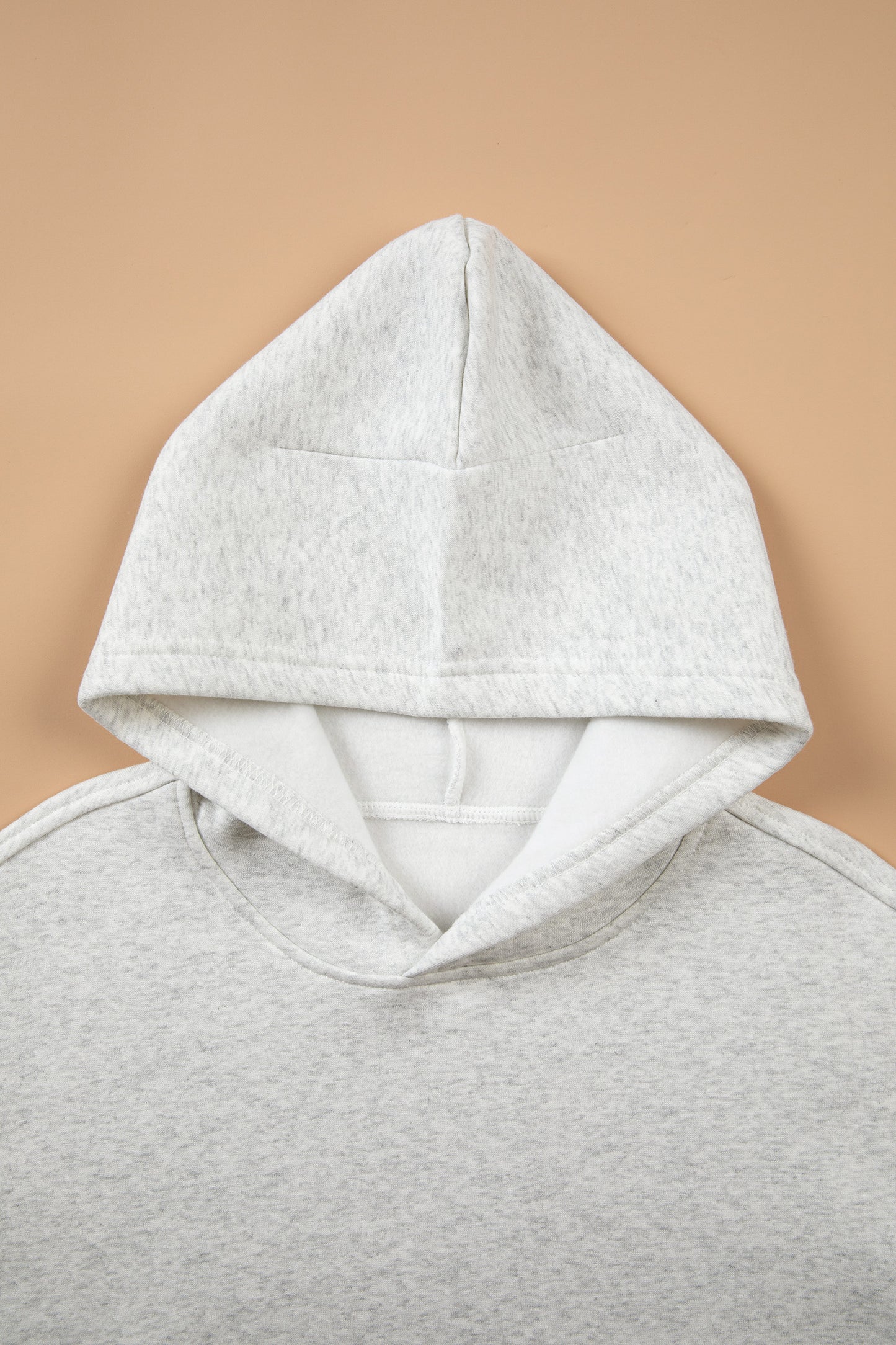 Light Grey Patchwork Camo Long Sleeve Hoodie-Tops / Dresses-[Adult]-[Female]-2022 Online Blue Zone Planet