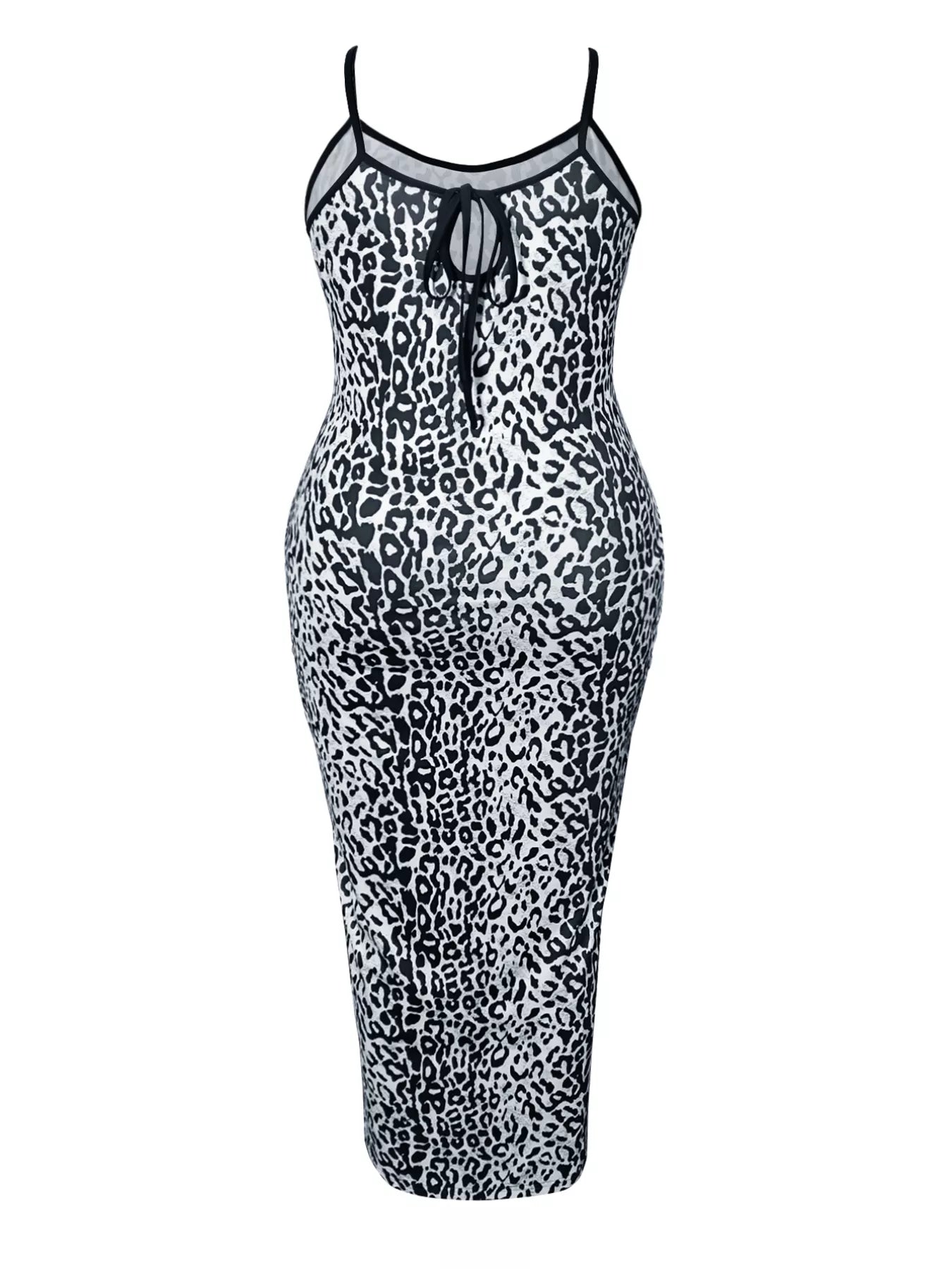 Plus Size Leopard Print Bodycon Maxi Dress Plus Size Leopard Print Bodycon Maxi Dress