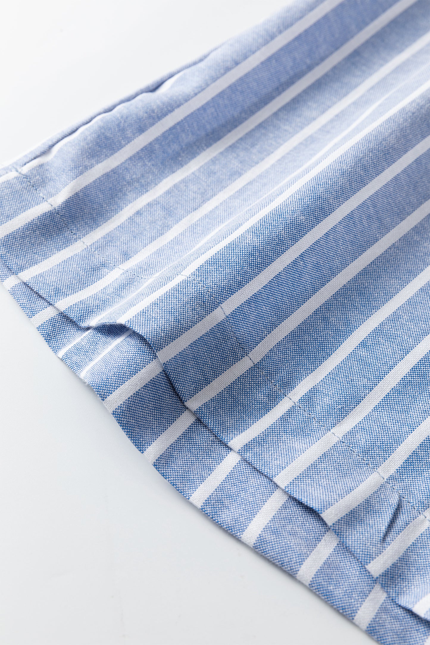 Sky Blue Stripe Buttoned Detail Loose Casual Pants-Bottoms/Pants & Culotte-[Adult]-[Female]-2022 Online Blue Zone Planet