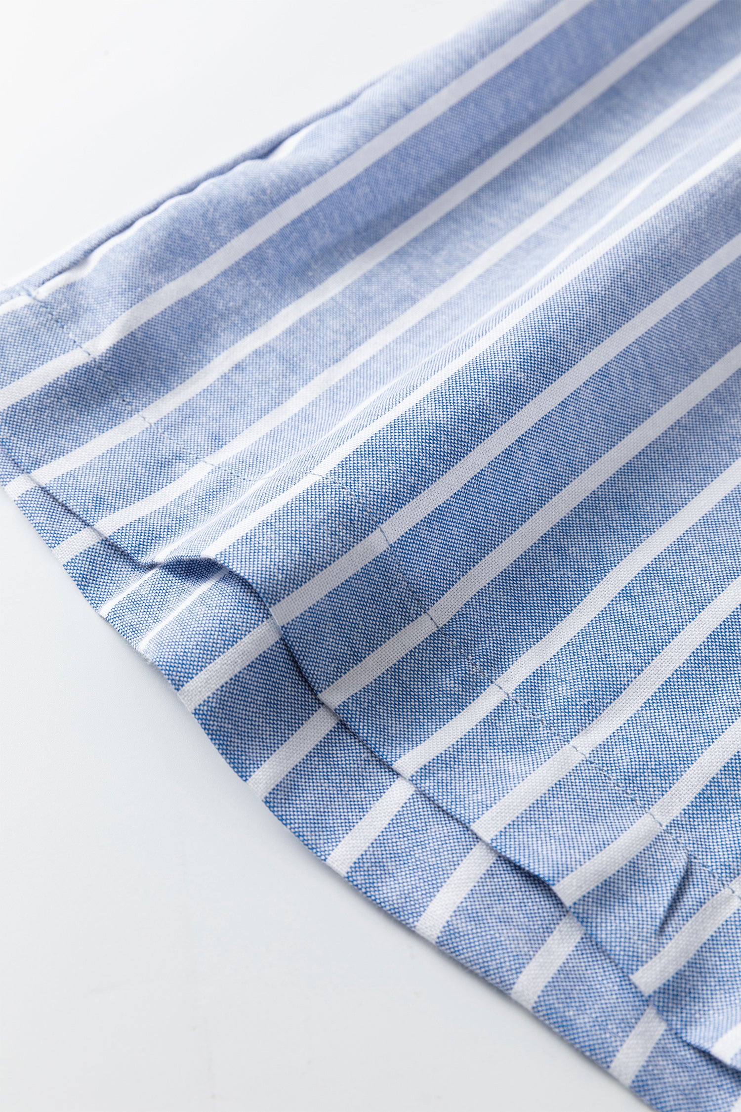 Sky Blue Stripe Buttoned Detail Loose Casual Pants-Bottoms/Pants & Culotte-[Adult]-[Female]-2022 Online Blue Zone Planet