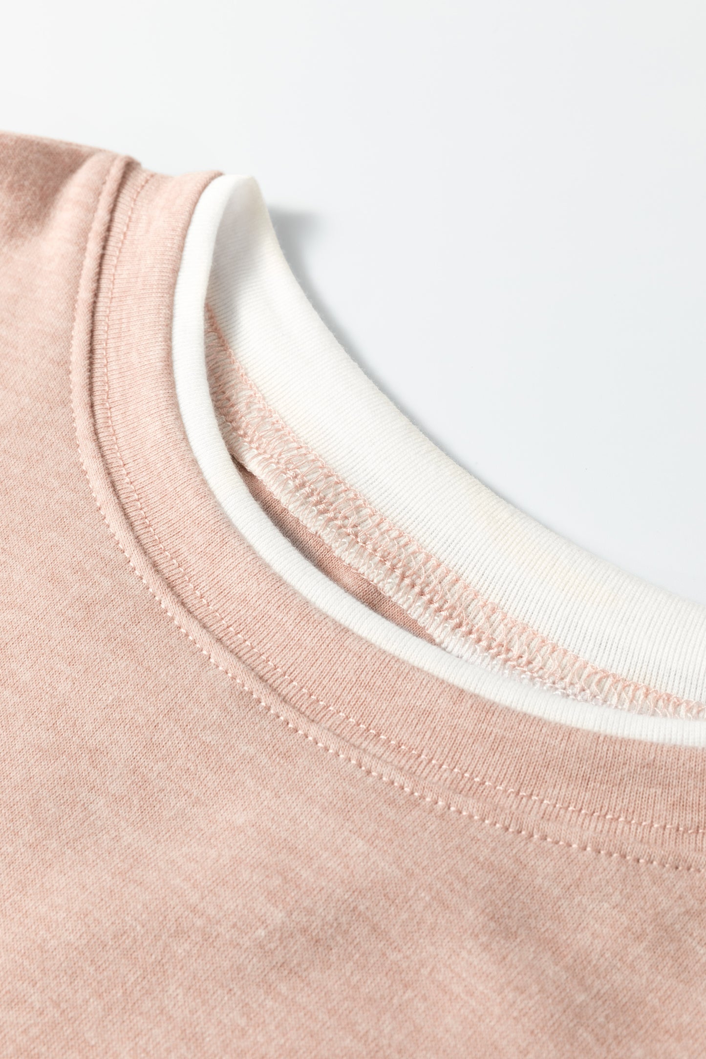 Smoke Gray False Two Piece Color Block Patchwork Long Sleeve Top-Tops/Long Sleeve Tops-[Adult]-[Female]-2022 Online Blue Zone Planet