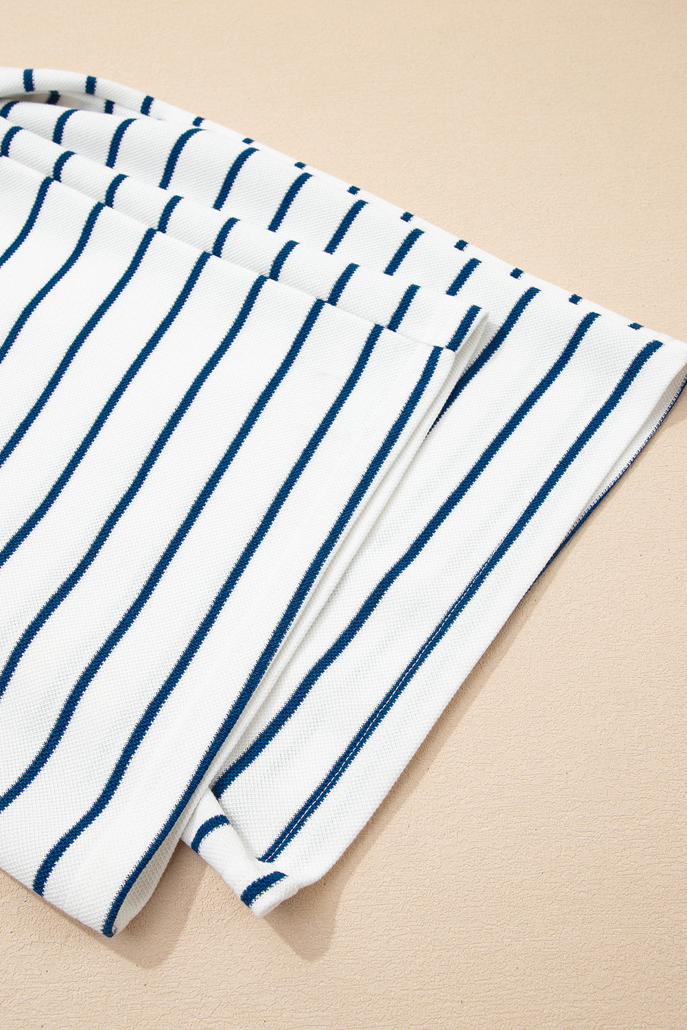 Sail Blue Casual Wide Leg 2pcs Pants Set-Two Piece Sets/Pant Sets-[Adult]-[Female]-2022 Online Blue Zone Planet