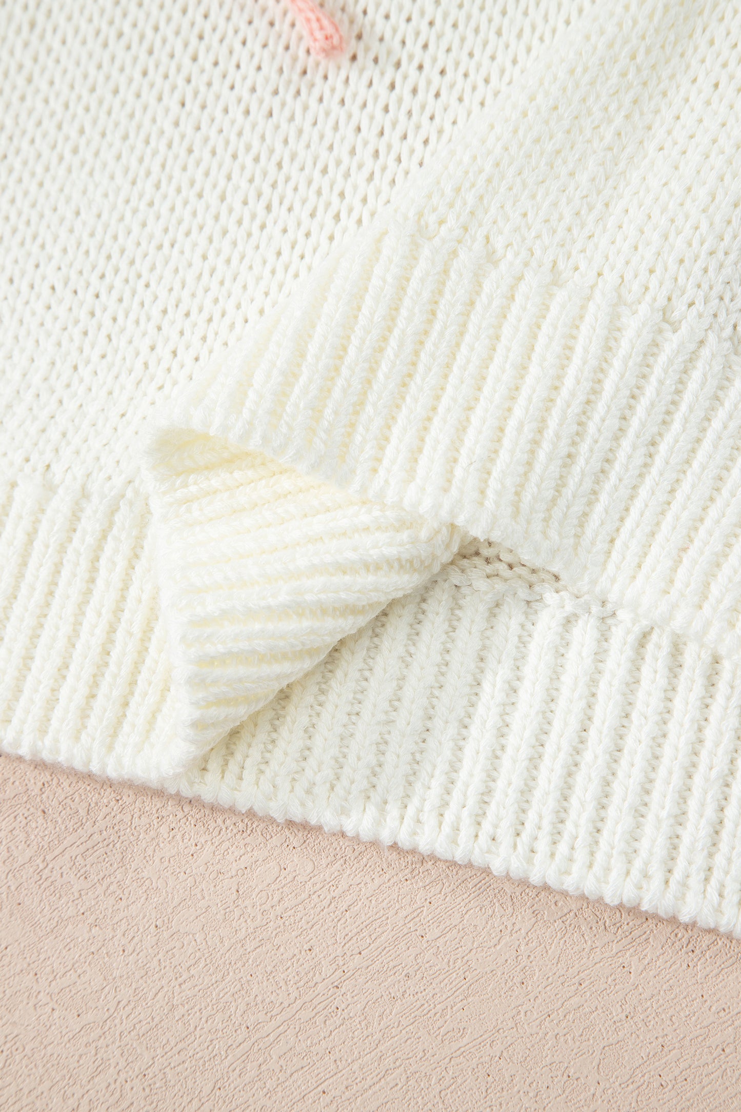 White Short Sleeve Knit Contrast Bow Knot Loose Sweater-TOPS / DRESSES-[Adult]-[Female]-2022 Online Blue Zone Planet