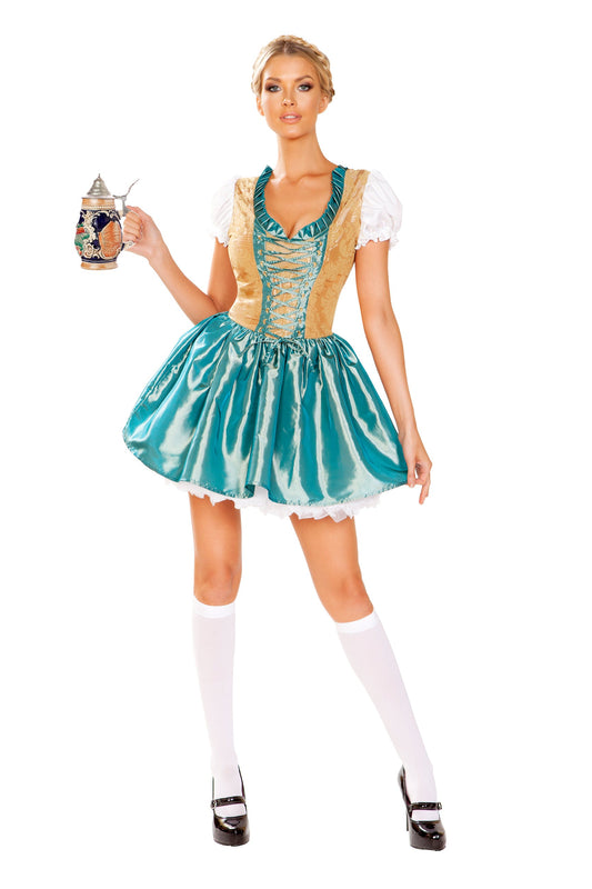 1 Piece Beer Girl Custume-TOPS / DRESSES-[Adult]-[Female]-Blue/Gold-S-2022 Online Blue Zone Planet