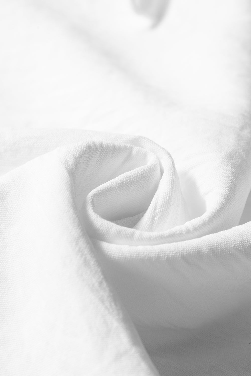 White Embroidered Ruffle Trim Textured Blouse-Tops/Blouses & Shirts-[Adult]-[Female]-2022 Online Blue Zone Planet