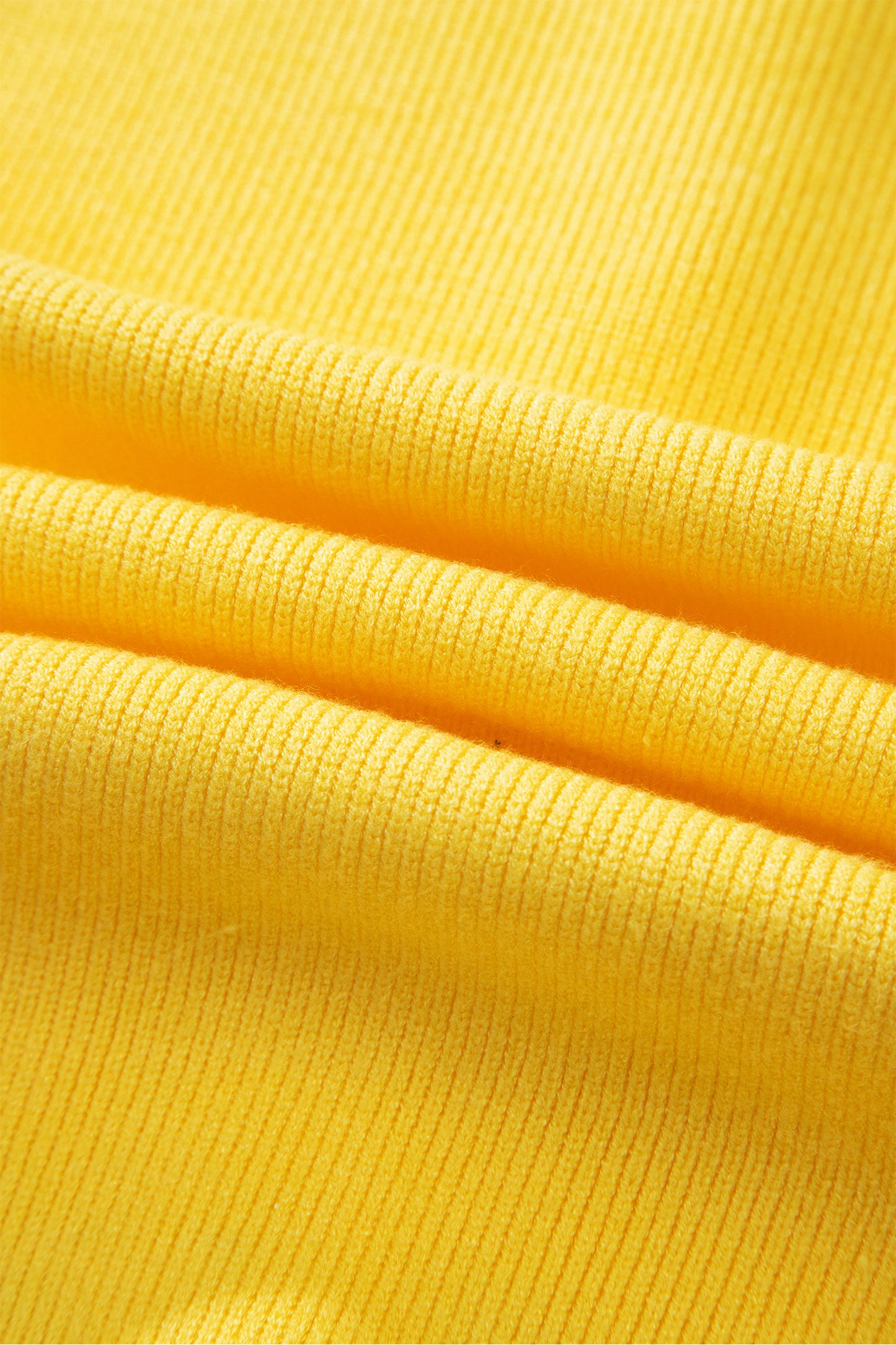 Yellow Cream Solid Color Sleeveless Knit Button Pocketed Sweater-Sweaters & Cardigans/Sweater Vests-[Adult]-[Female]-2022 Online Blue Zone Planet