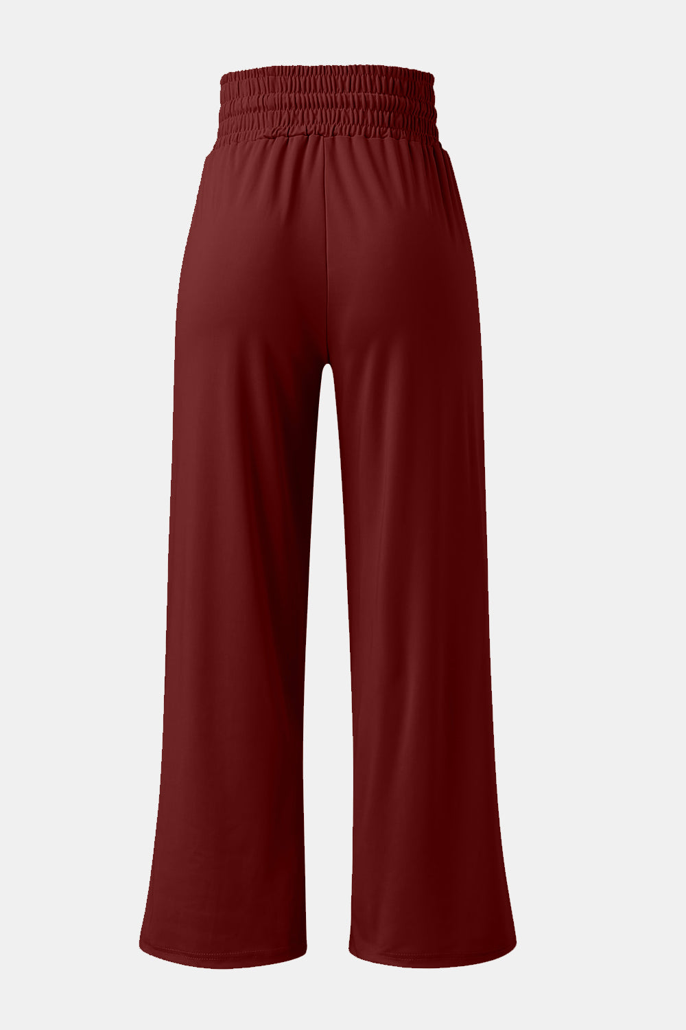 Full Size Drawstring High Waist Wide Leg Pants-BOTTOMS SIZES SMALL MEDIUM LARGE-[Adult]-[Female]-2022 Online Blue Zone Planet