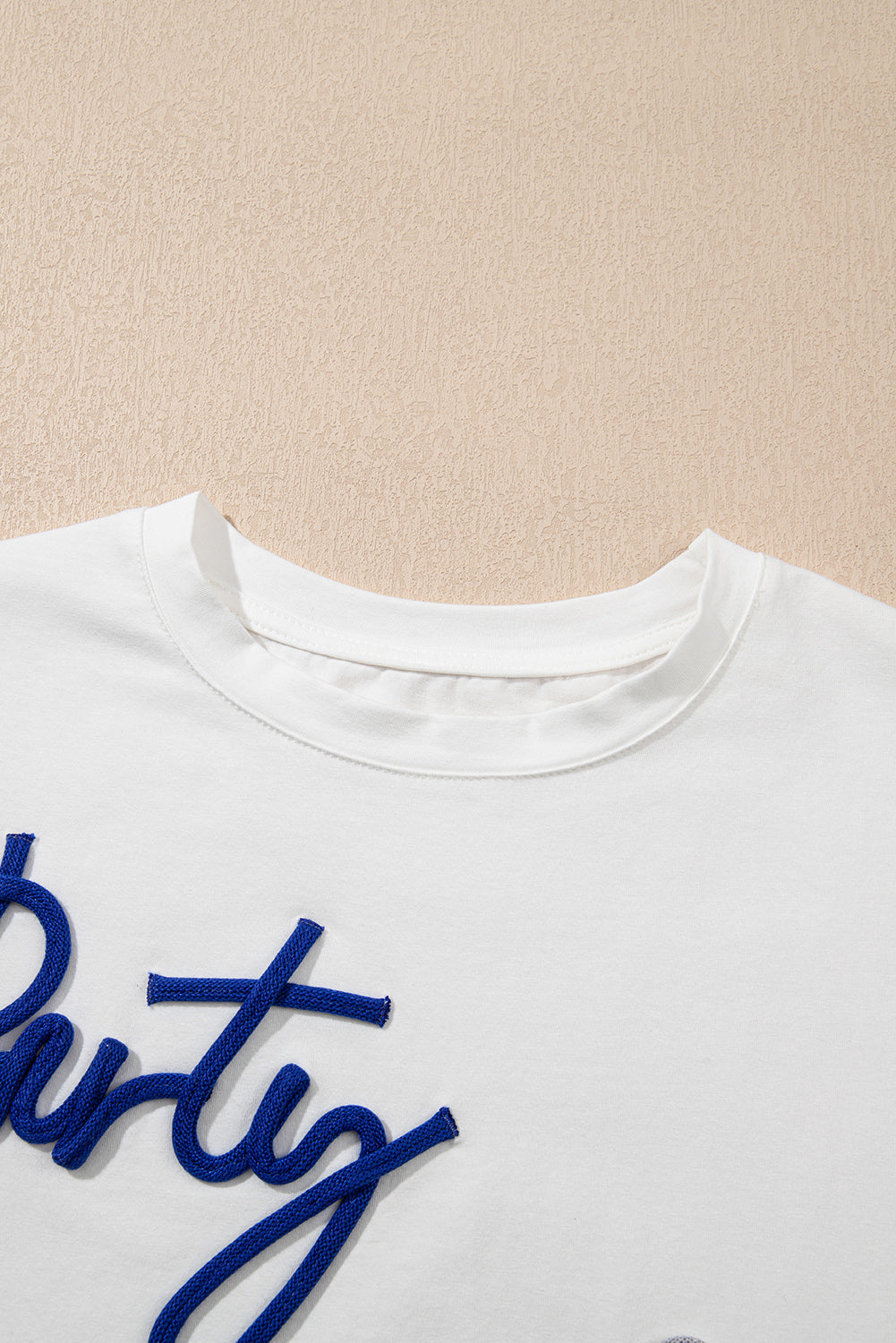 White Party In The Usa Graphic T Shirt-Tops/Tops & Tees-[Adult]-[Female]-2022 Online Blue Zone Planet