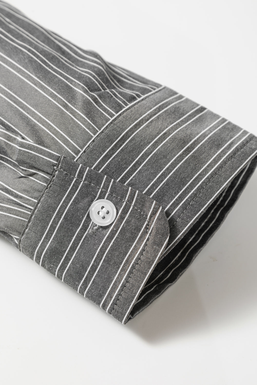 Black Stripe Button Up Oversized Casual Shirt-Tops/Blouses & Shirts-[Adult]-[Female]-2022 Online Blue Zone Planet