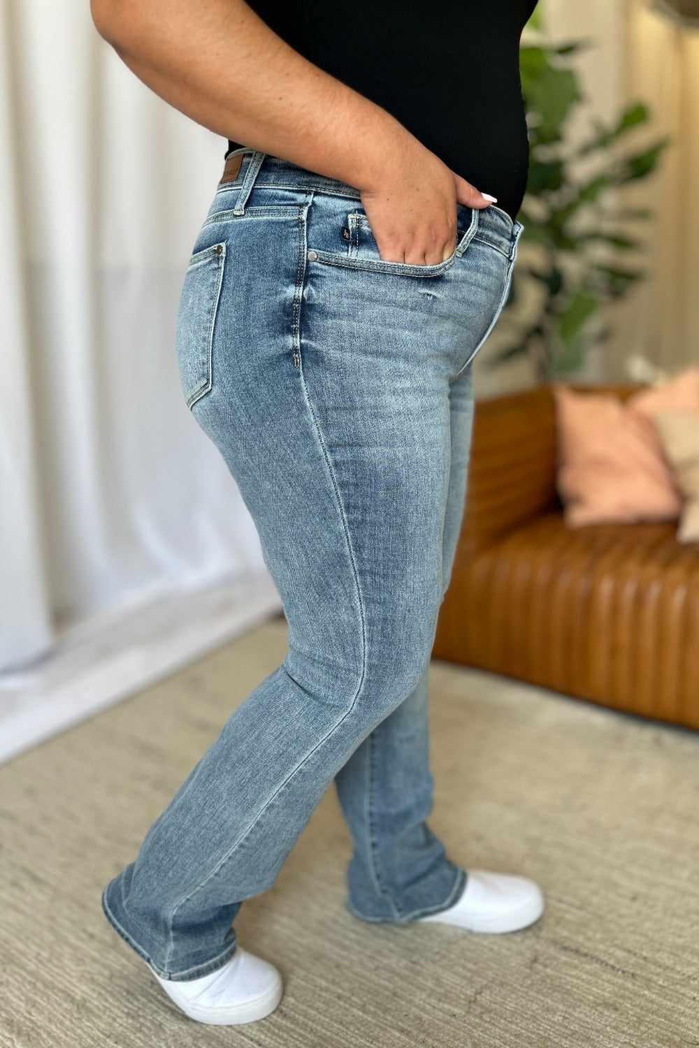 Blue Zone Planet | Judy Blue Full Size Medium Rise Bootcut Jeans-TOPS / DRESSES-[Adult]-[Female]-2022 Online Blue Zone Planet