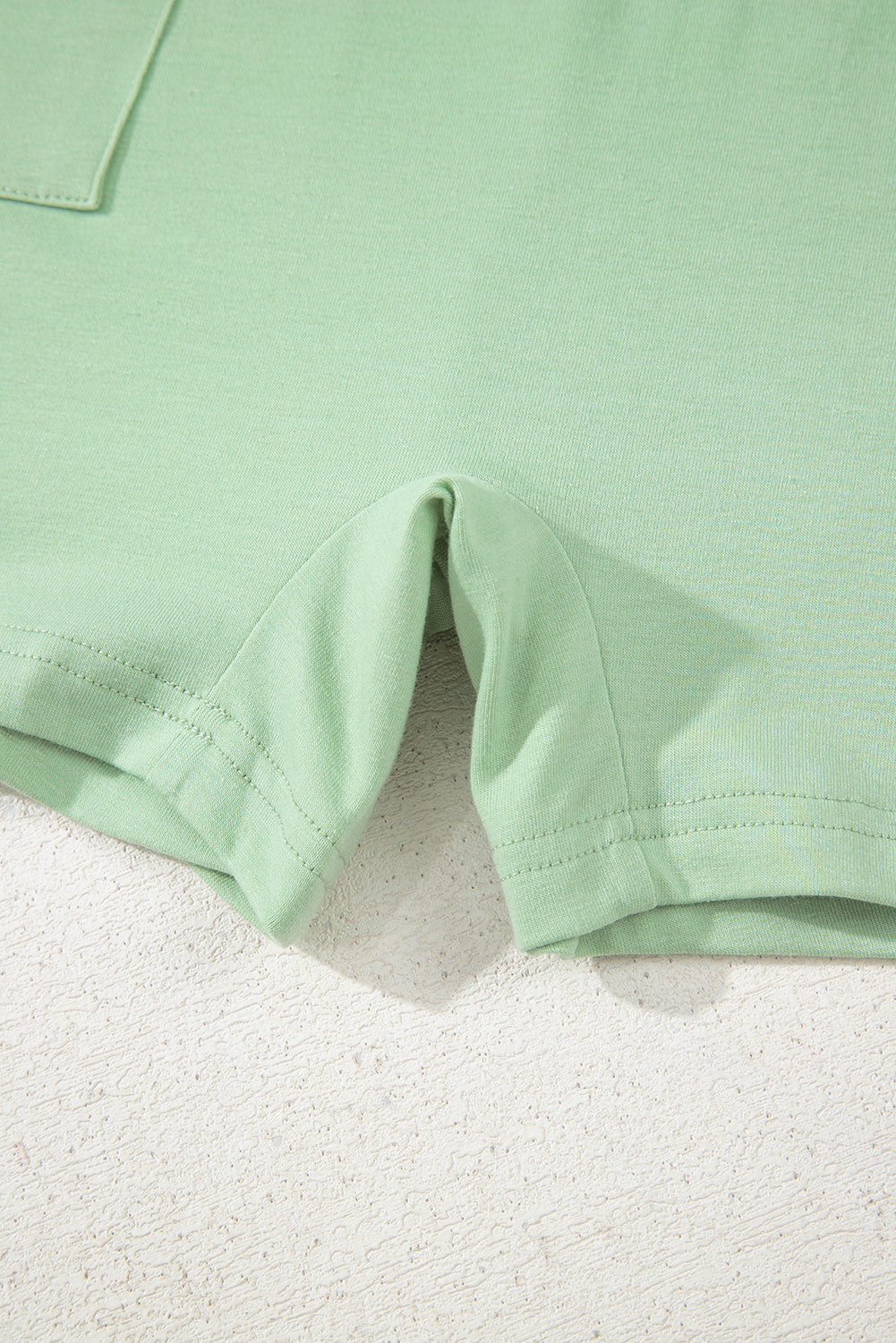 Grass Green Loose Half Sleeve V Neck Knit Romper-Bottoms/Jumpsuits & Rompers-[Adult]-[Female]-2022 Online Blue Zone Planet
