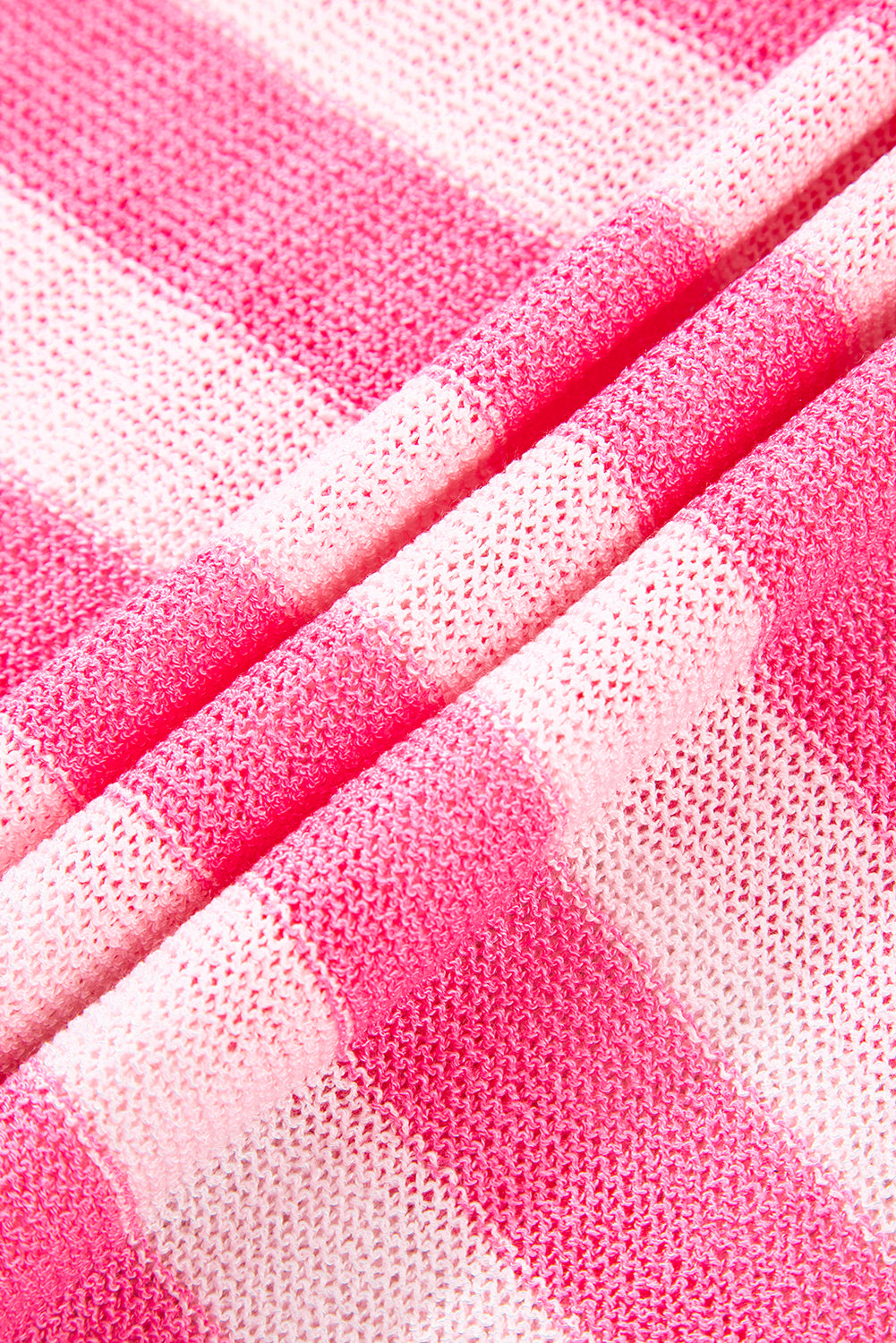 Pink Stripe Usa Flag Notched Neckline Loose Sweater Vest-Sweaters & Cardigans/Sweater Vests-[Adult]-[Female]-2022 Online Blue Zone Planet