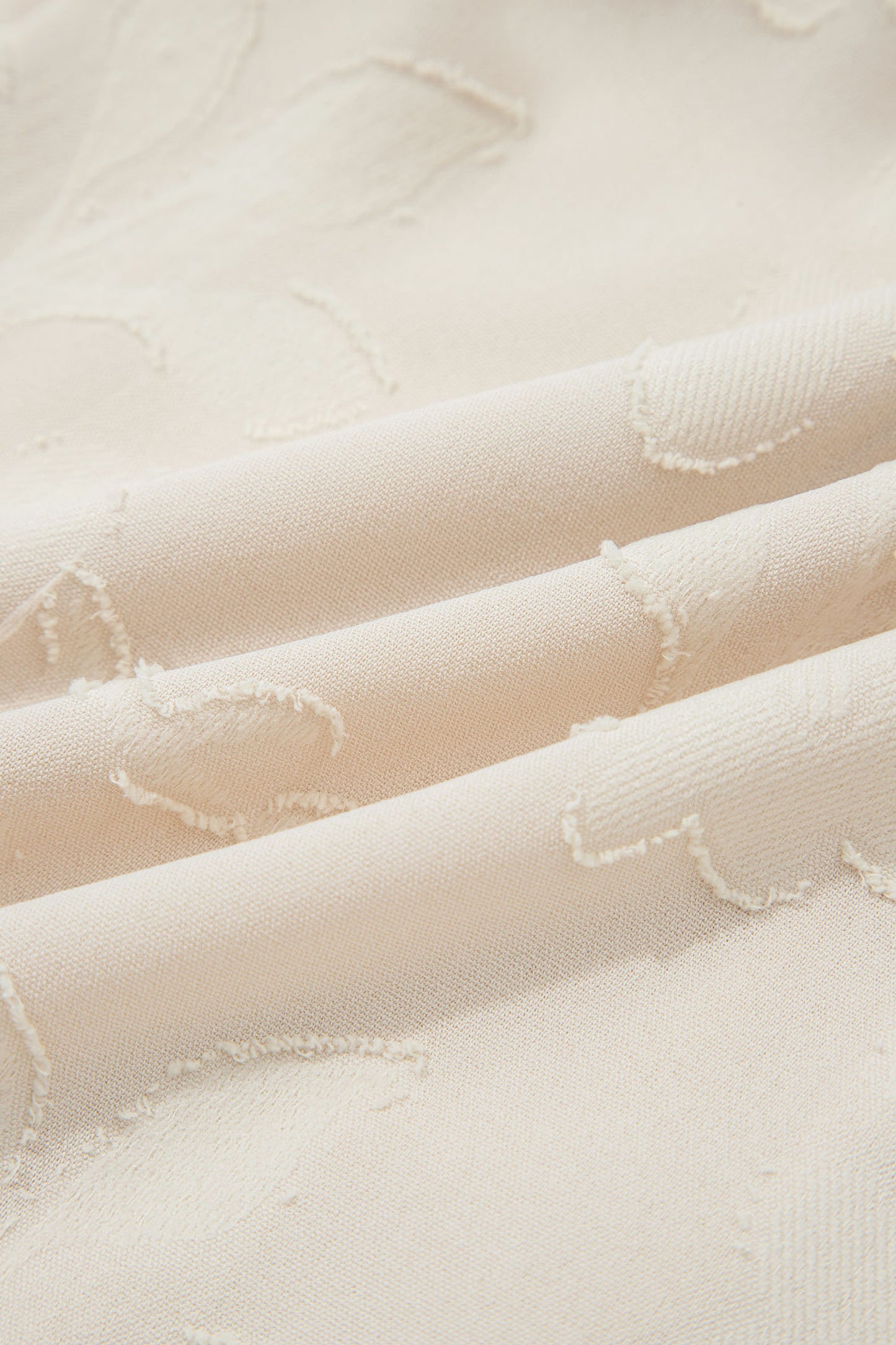 Parchment Long Sleeve Notched Neck Jacquard Tiered Mini Dress-TOPS / DRESSES-[Adult]-[Female]-2022 Online Blue Zone Planet