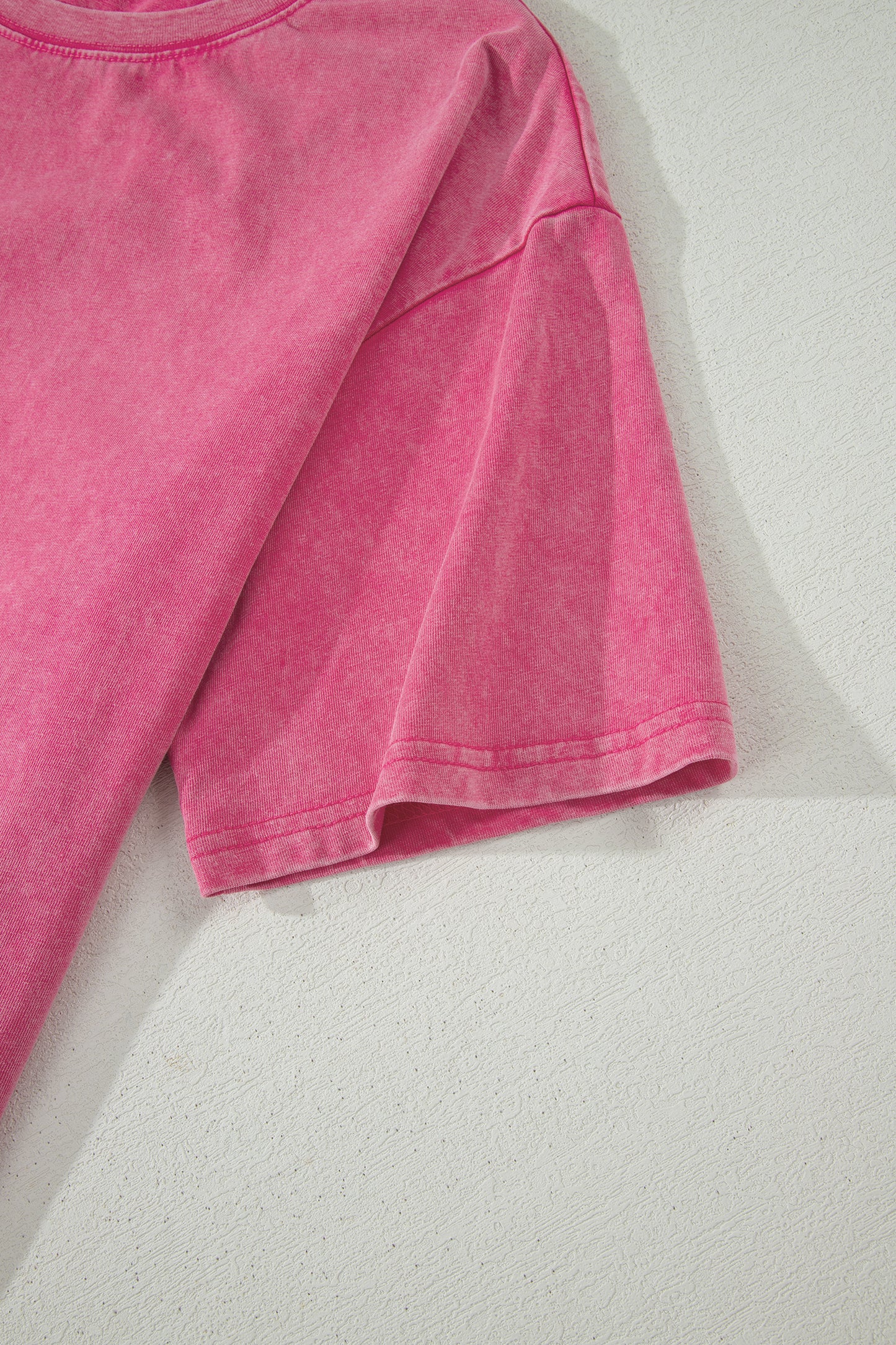 Rose Red Mineral Washed Oversized Tee-Tops/Tops & Tees-[Adult]-[Female]-2022 Online Blue Zone Planet