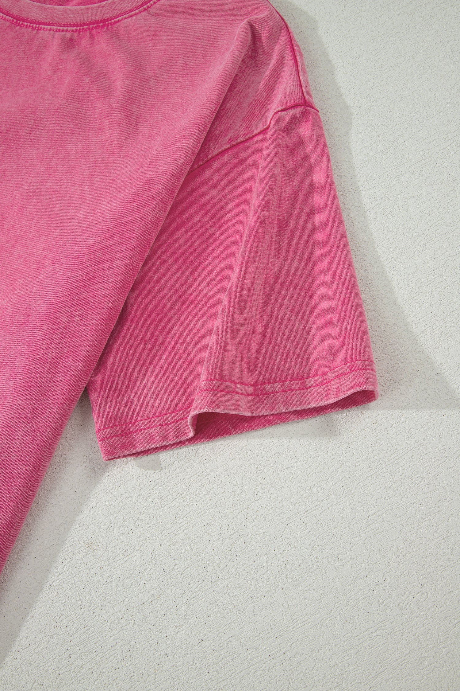 Rose Red Mineral Washed Oversized Tee-Tops/Tops & Tees-[Adult]-[Female]-2022 Online Blue Zone Planet