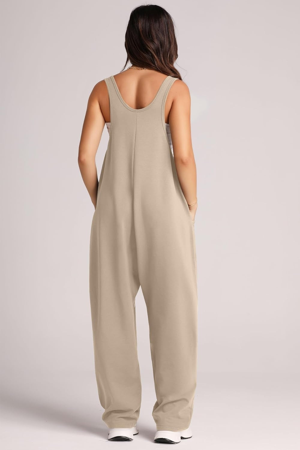 Blue Zone Planet | Wide Strap Jumpsuit with Pockets-TOPS / DRESSES-[Adult]-[Female]-2022 Online Blue Zone Planet