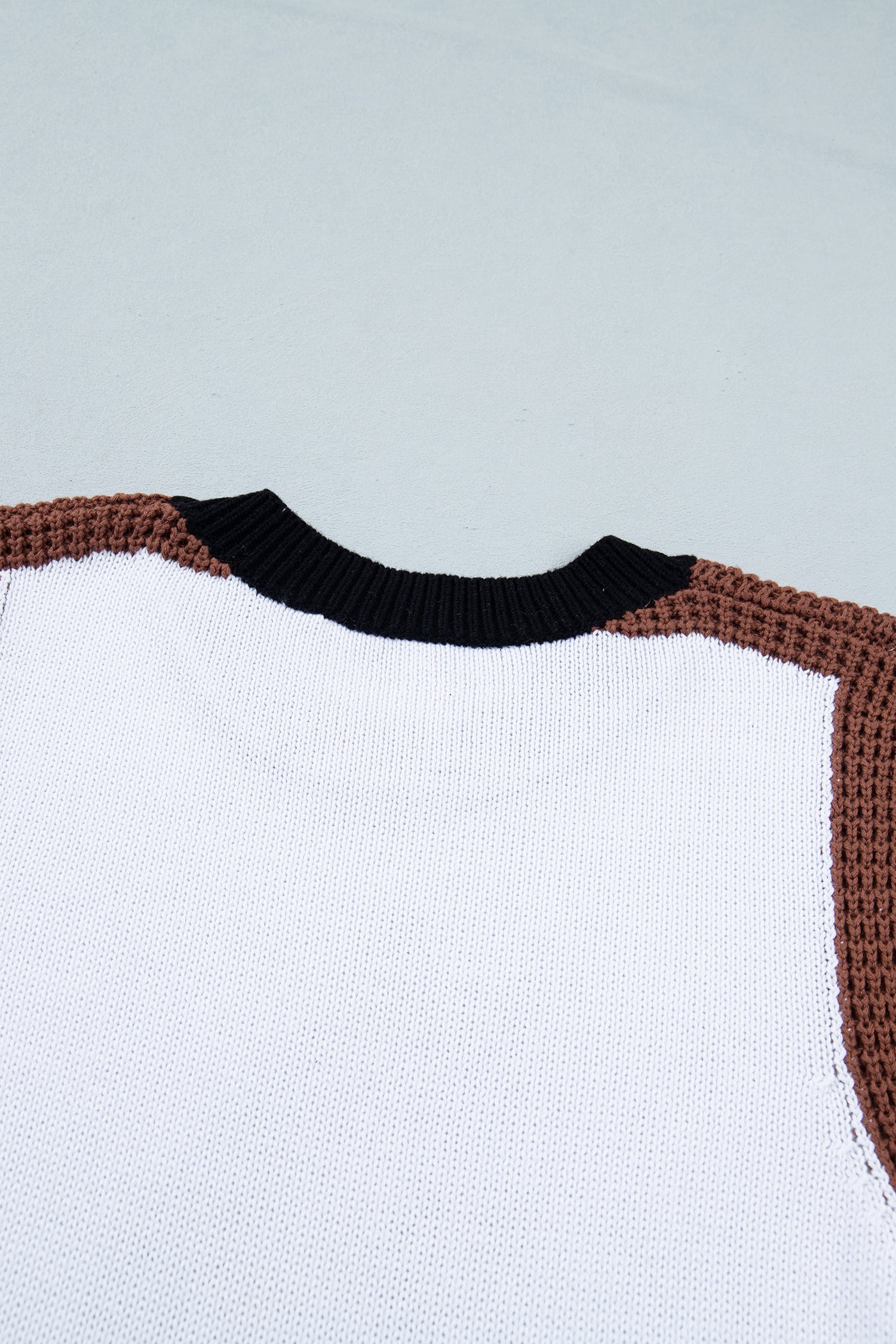 White Western Horse Head Colorblock Trim Sweater Vest-TOPS / DRESSES-[Adult]-[Female]-2022 Online Blue Zone Planet