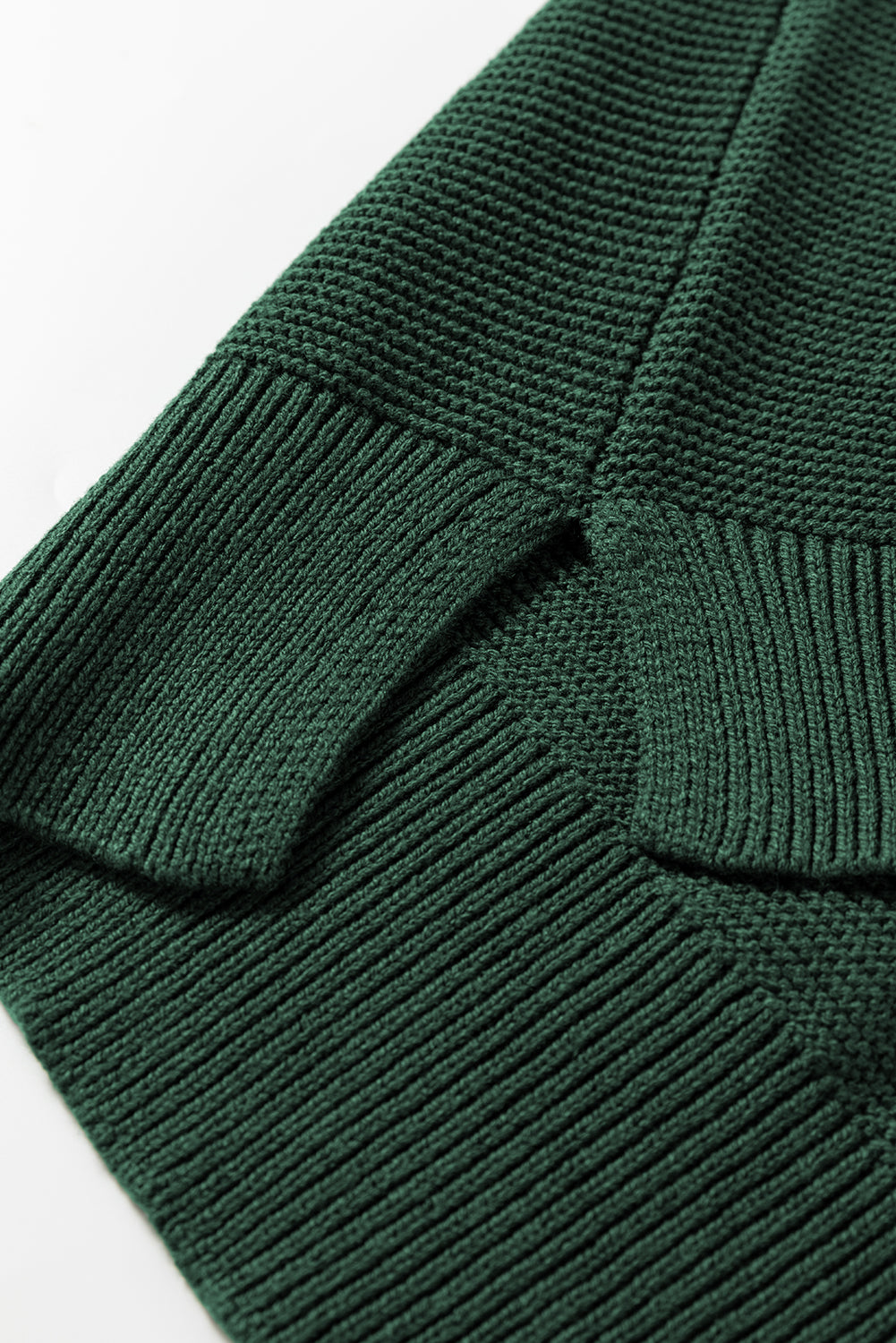 Mist Green Solid Color Front Seam Drop Shoulder Loose Sweater-TOPS / DRESSES-[Adult]-[Female]-2022 Online Blue Zone Planet