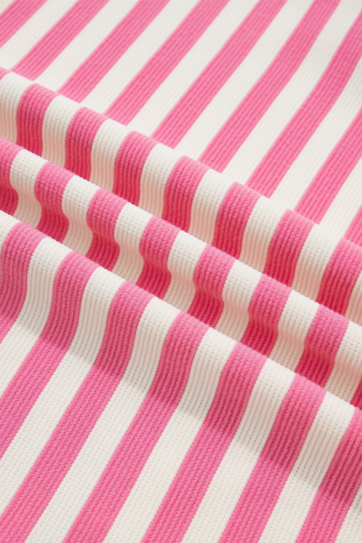 Pink Stripe Contrast Patchwork Short Sleeve T Shirt Shift Dress-TOPS / DRESSES-[Adult]-[Female]-2022 Online Blue Zone Planet
