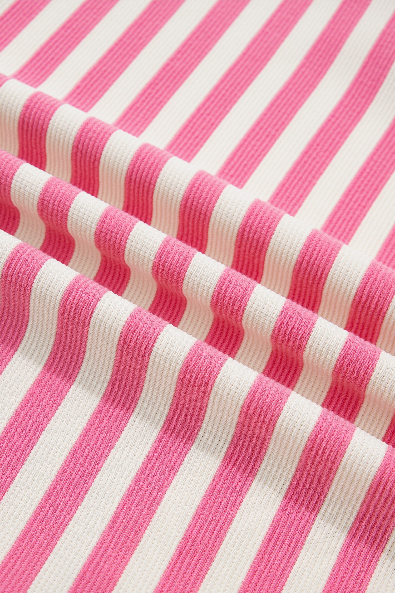 Pink Stripe Contrast Patchwork Short Sleeve T Shirt Shift Dress-TOPS / DRESSES-[Adult]-[Female]-2022 Online Blue Zone Planet