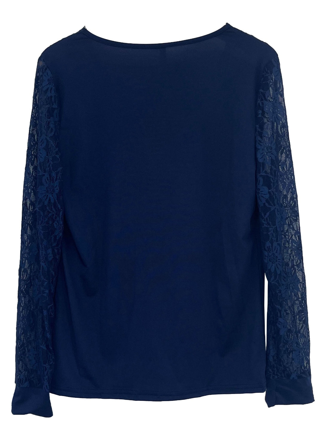 Full Size Lace Detail V-Neck Long Sleeve Blouse-TOPS / DRESSES-[Adult]-[Female]-2022 Online Blue Zone Planet